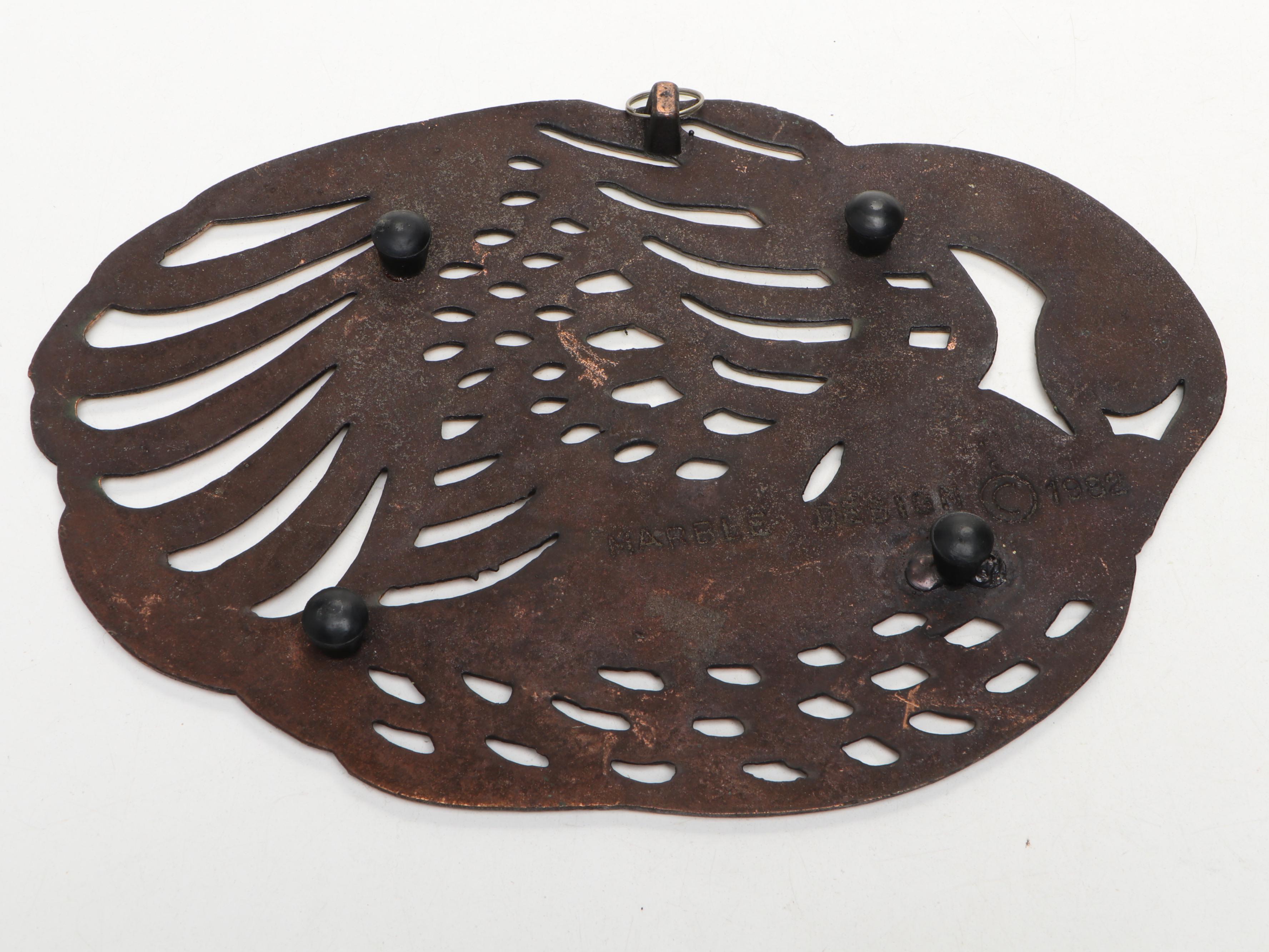 Gregorian Hammered Copper Decorative Plate and More