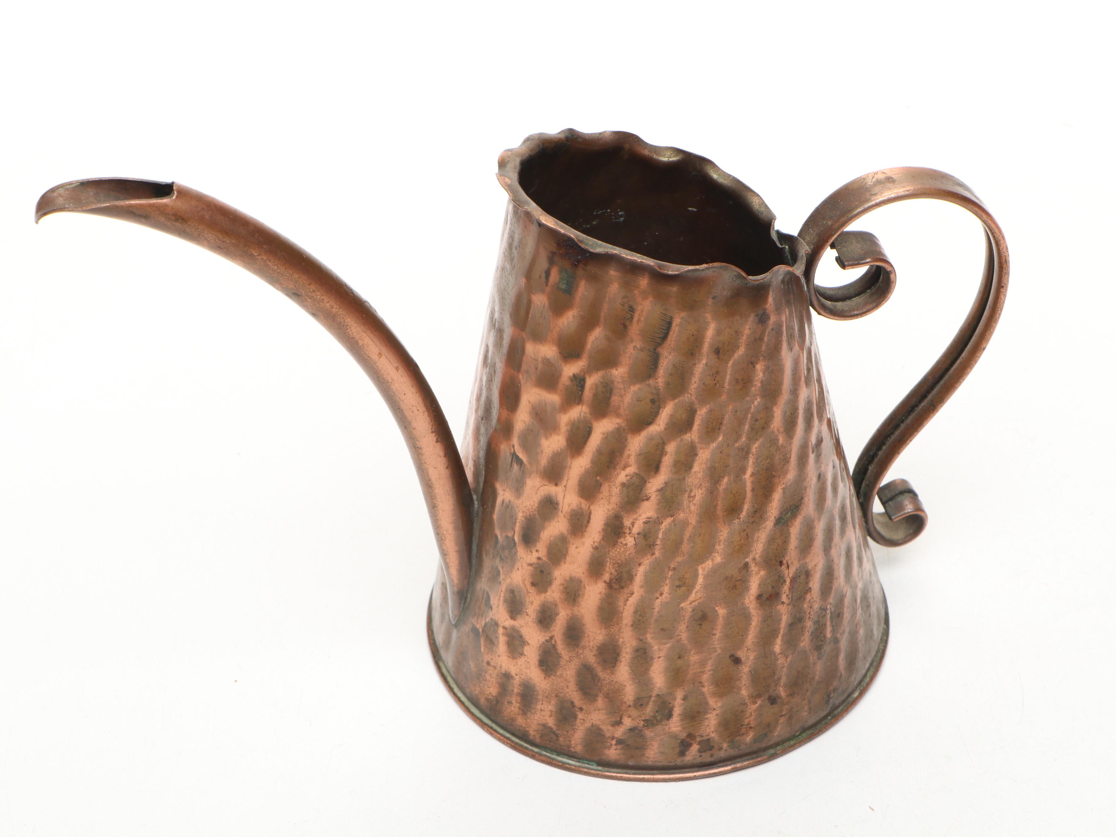 Gregorian Hammered Copper Decorative Plate and More