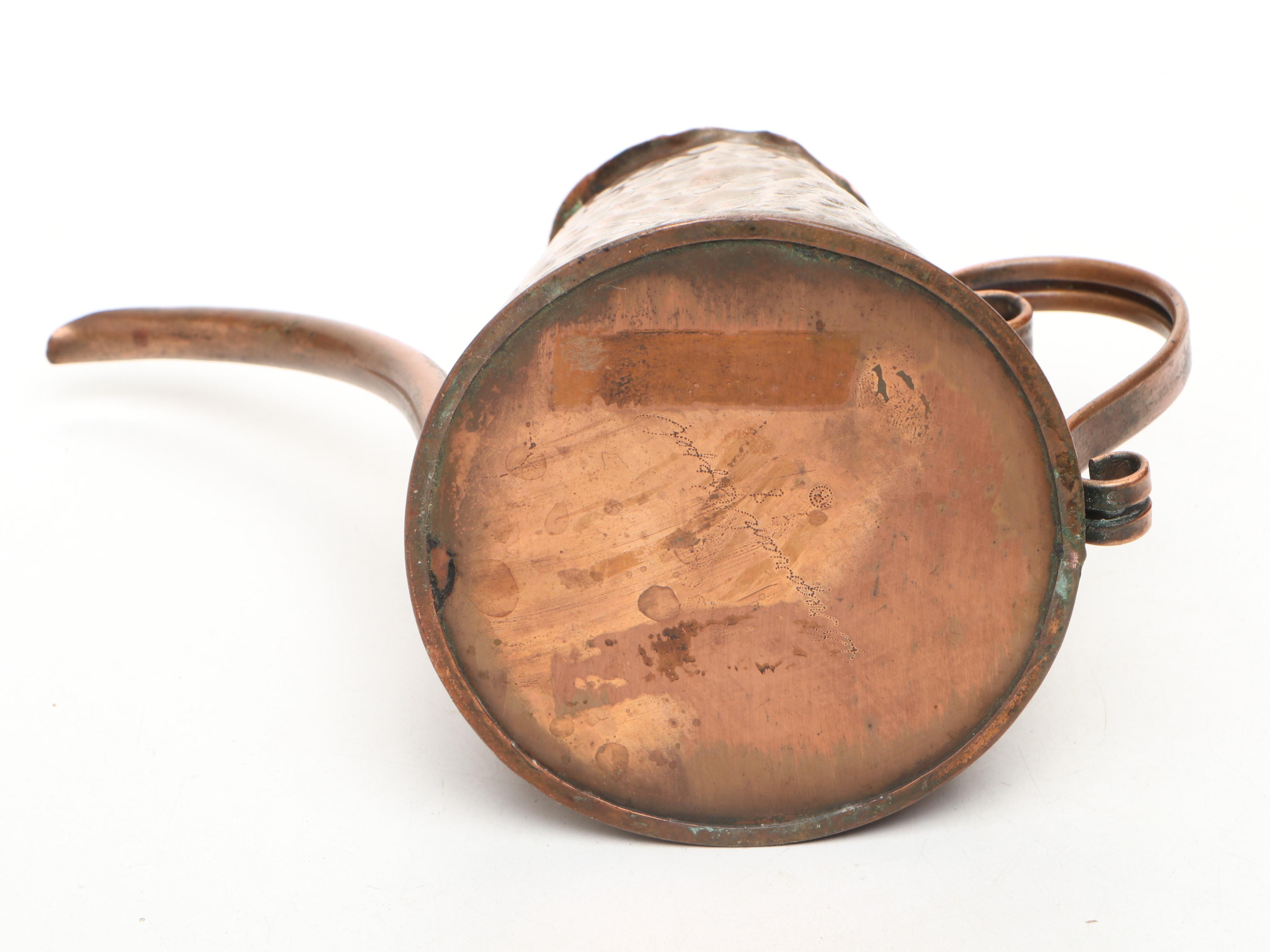 Gregorian Hammered Copper Decorative Plate and More