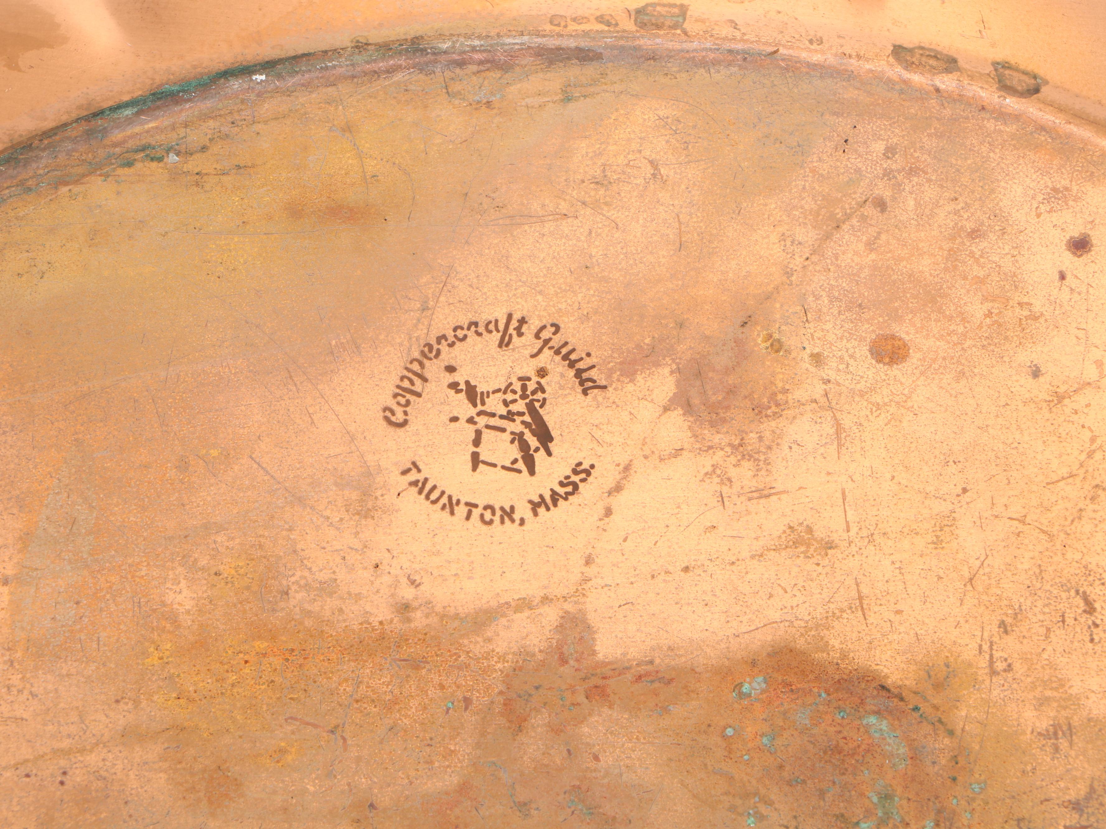 Gregorian Hammered Copper Decorative Plate and More