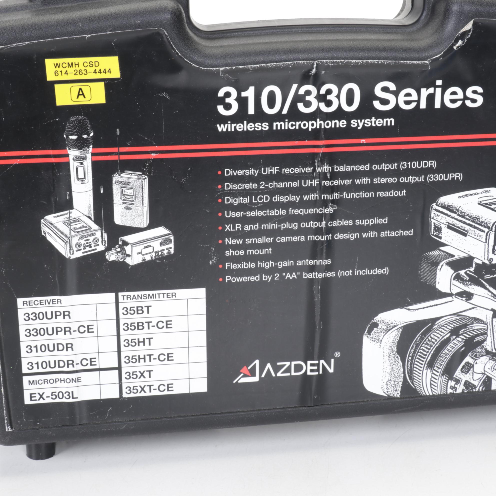 Azden Wireless Microphone System with Microphone & Other Sound Equipment