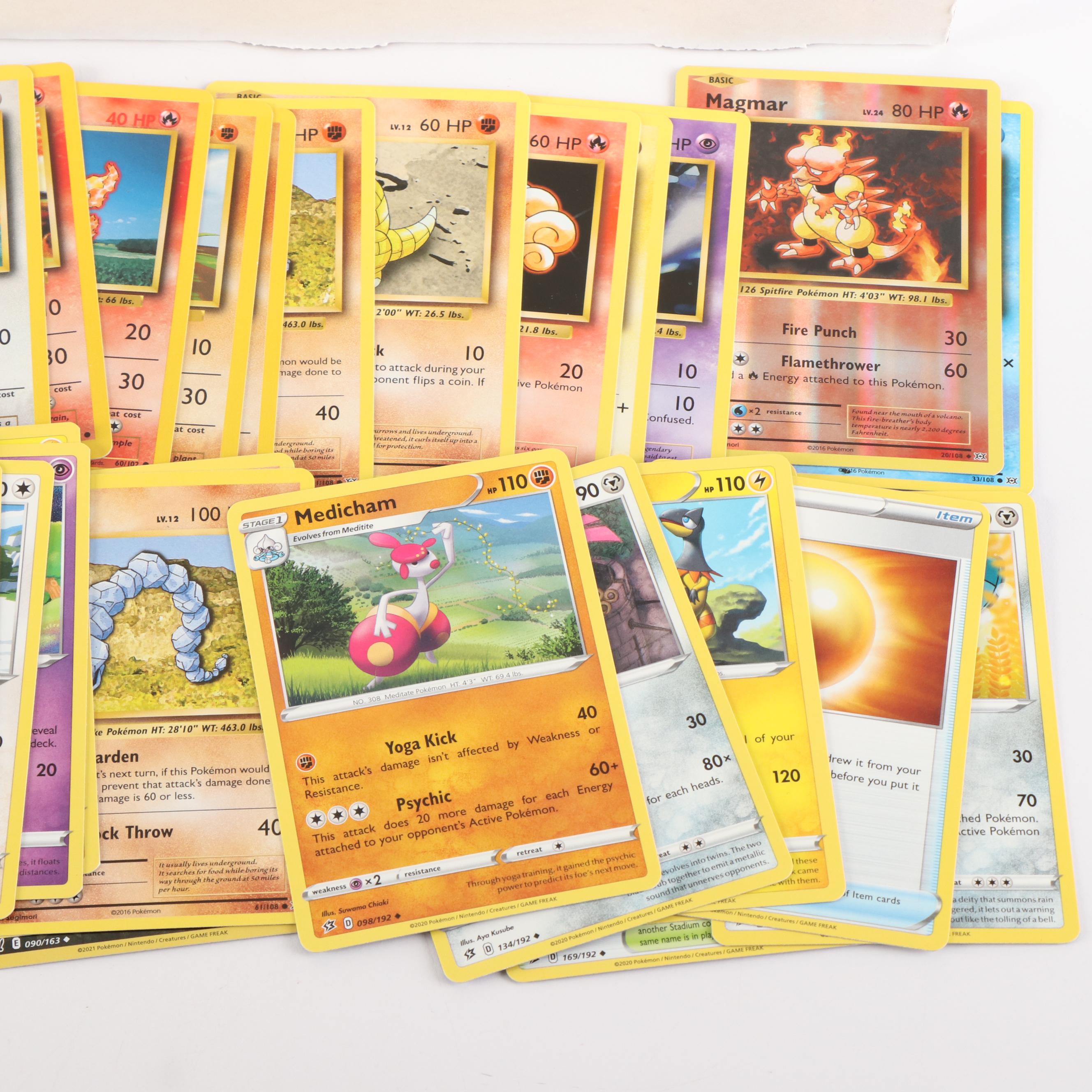 Collection of Over 3,000 Pokemon Cards, 2016 to 2021