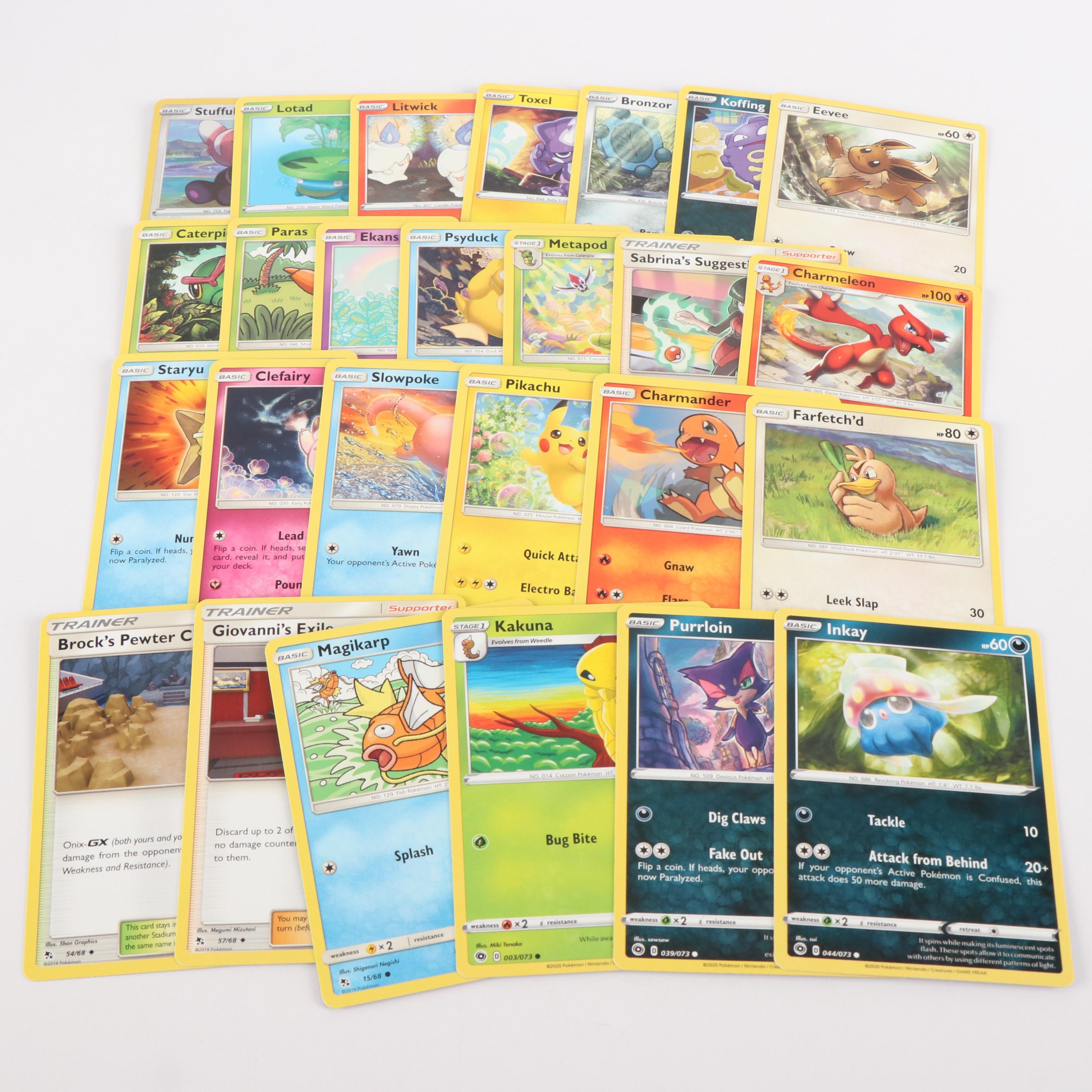 Collection of Over 3,000 Pokemon Cards, 2016 to 2021
