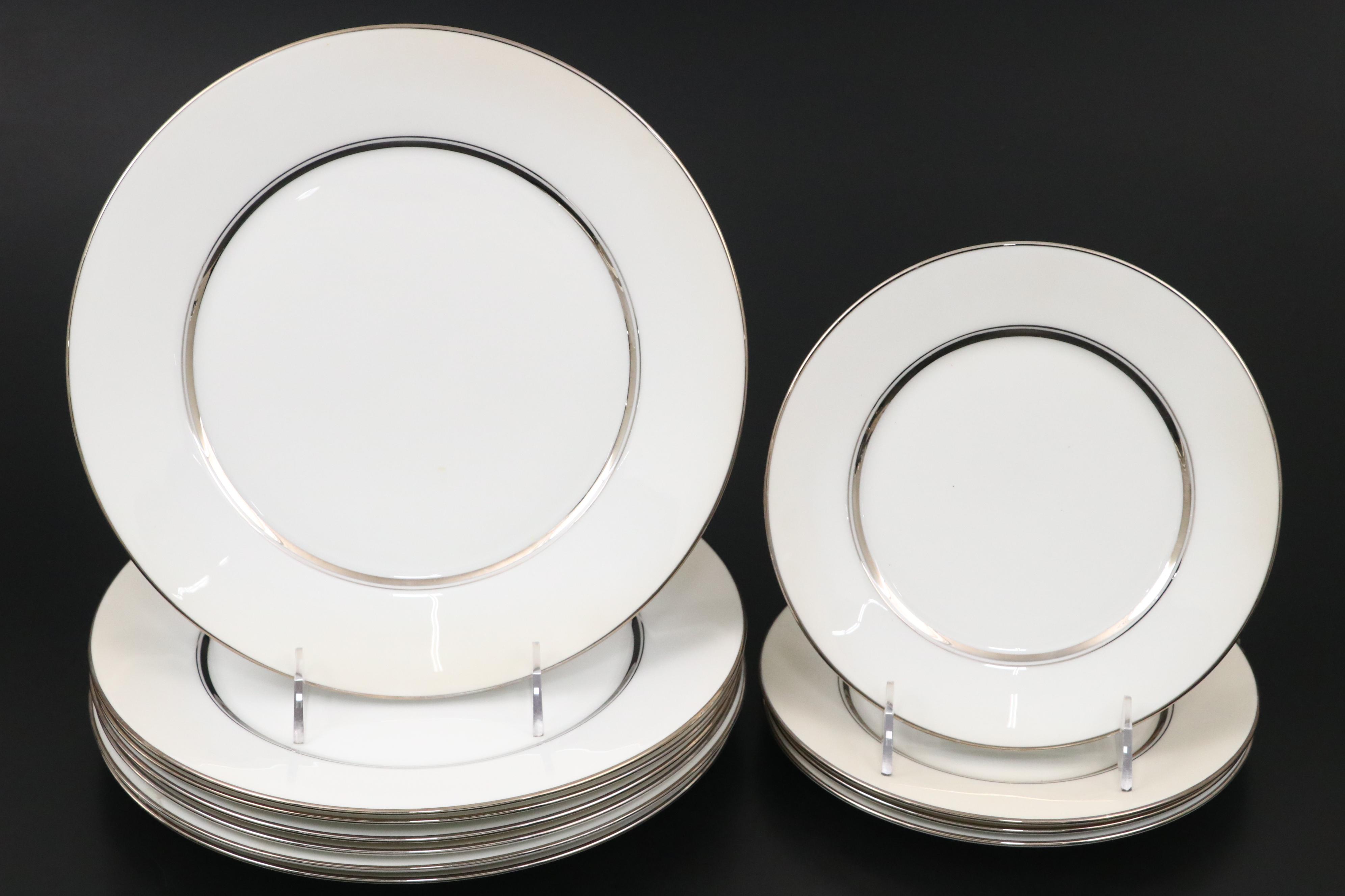 Oxford "Lexington" Bone China Dinnerware with Serena Bass Ceramic Stand