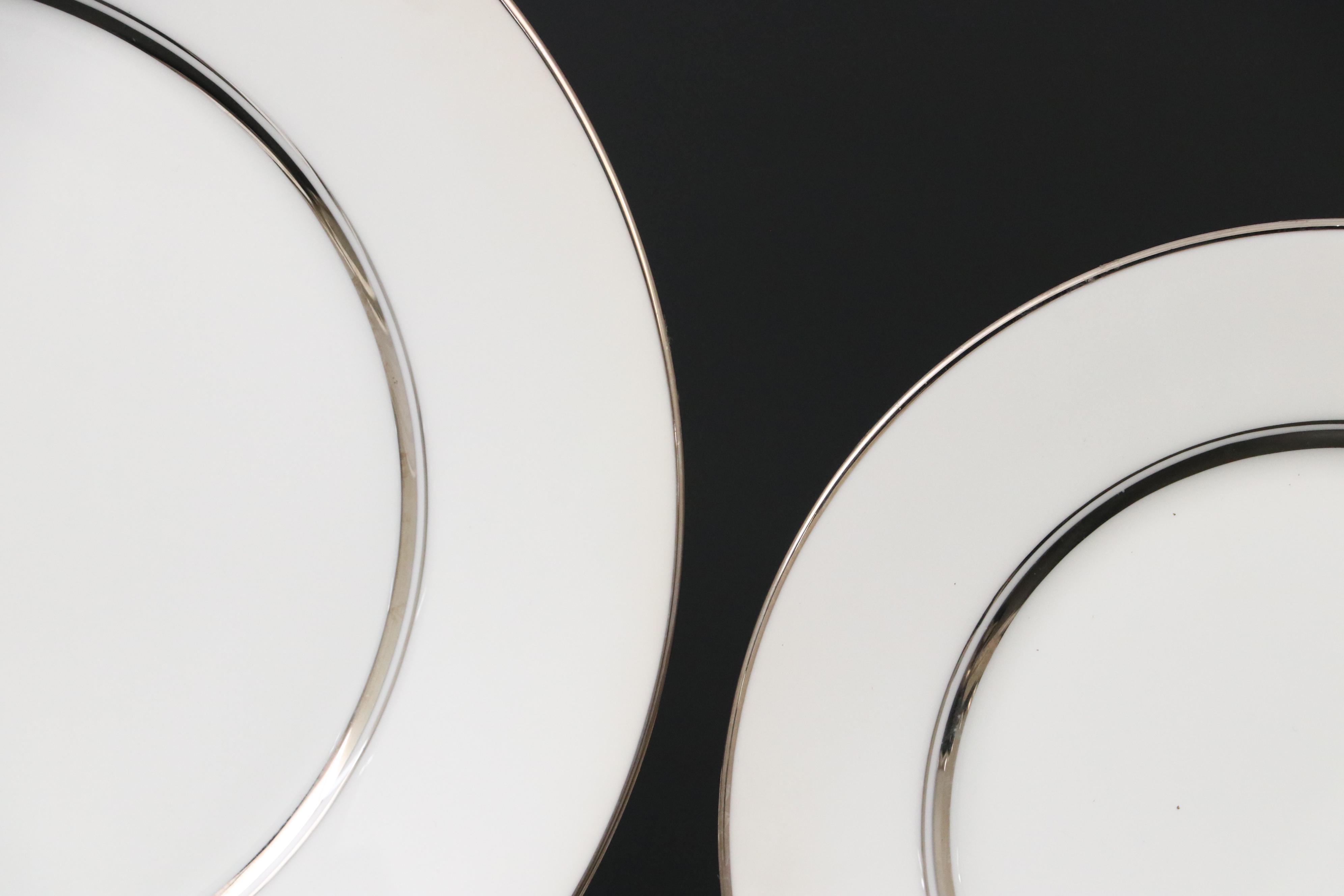 Oxford "Lexington" Bone China Dinnerware with Serena Bass Ceramic Stand