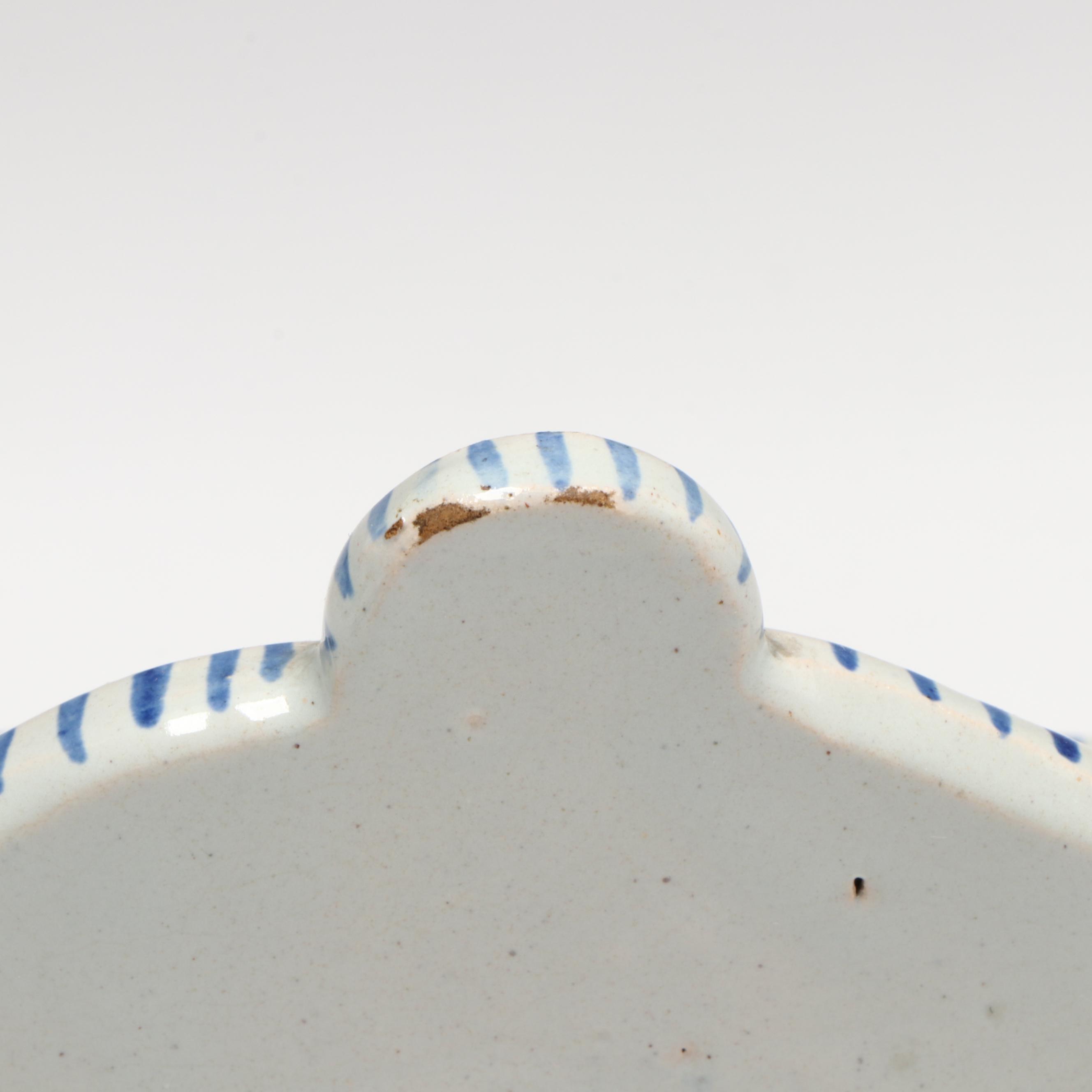 J. Henriot Quimper Faïence Inkwell, Late 19th/Early 20th Century