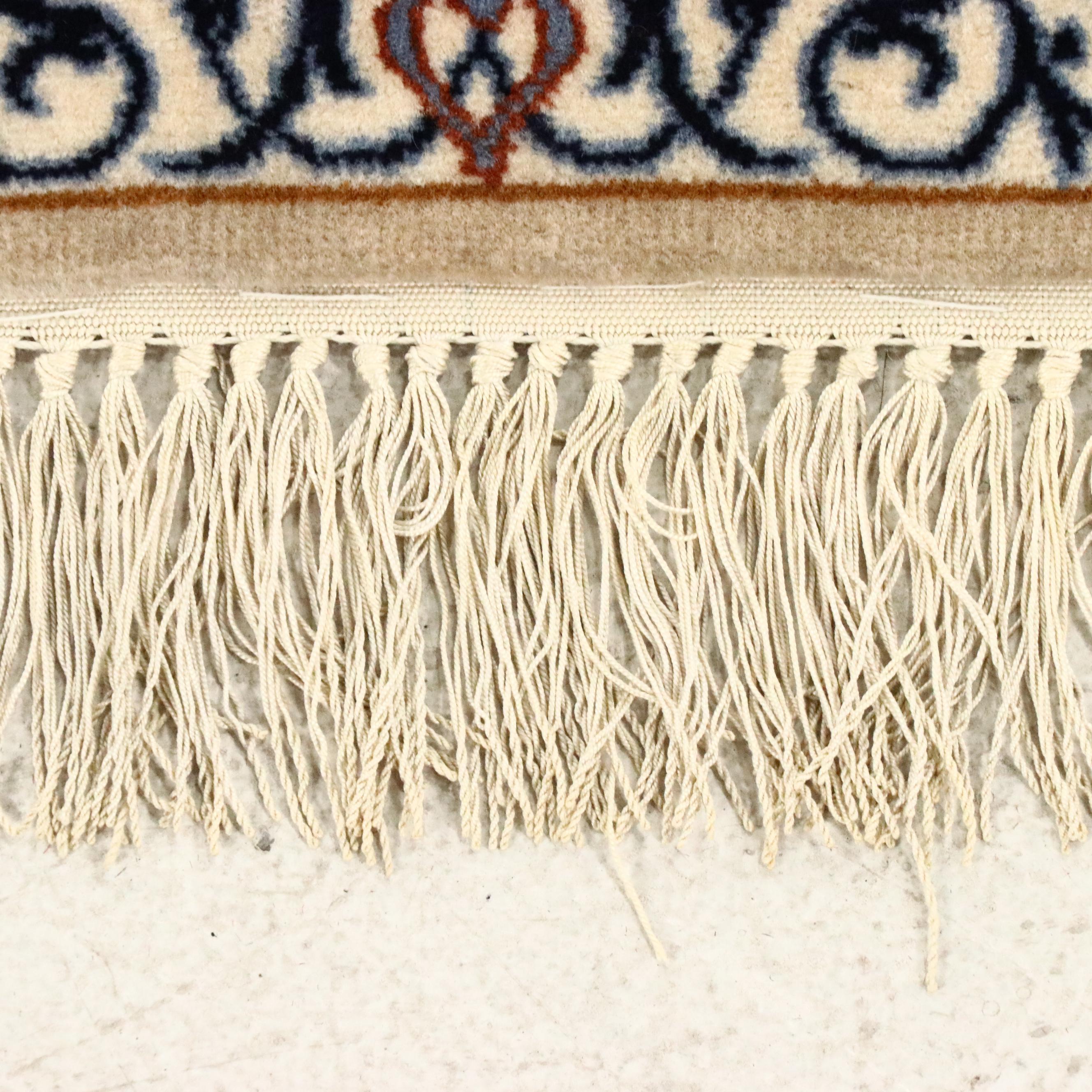 3'9 x 6' Hand-Knotted Persian Isfahan Silk Area Rug