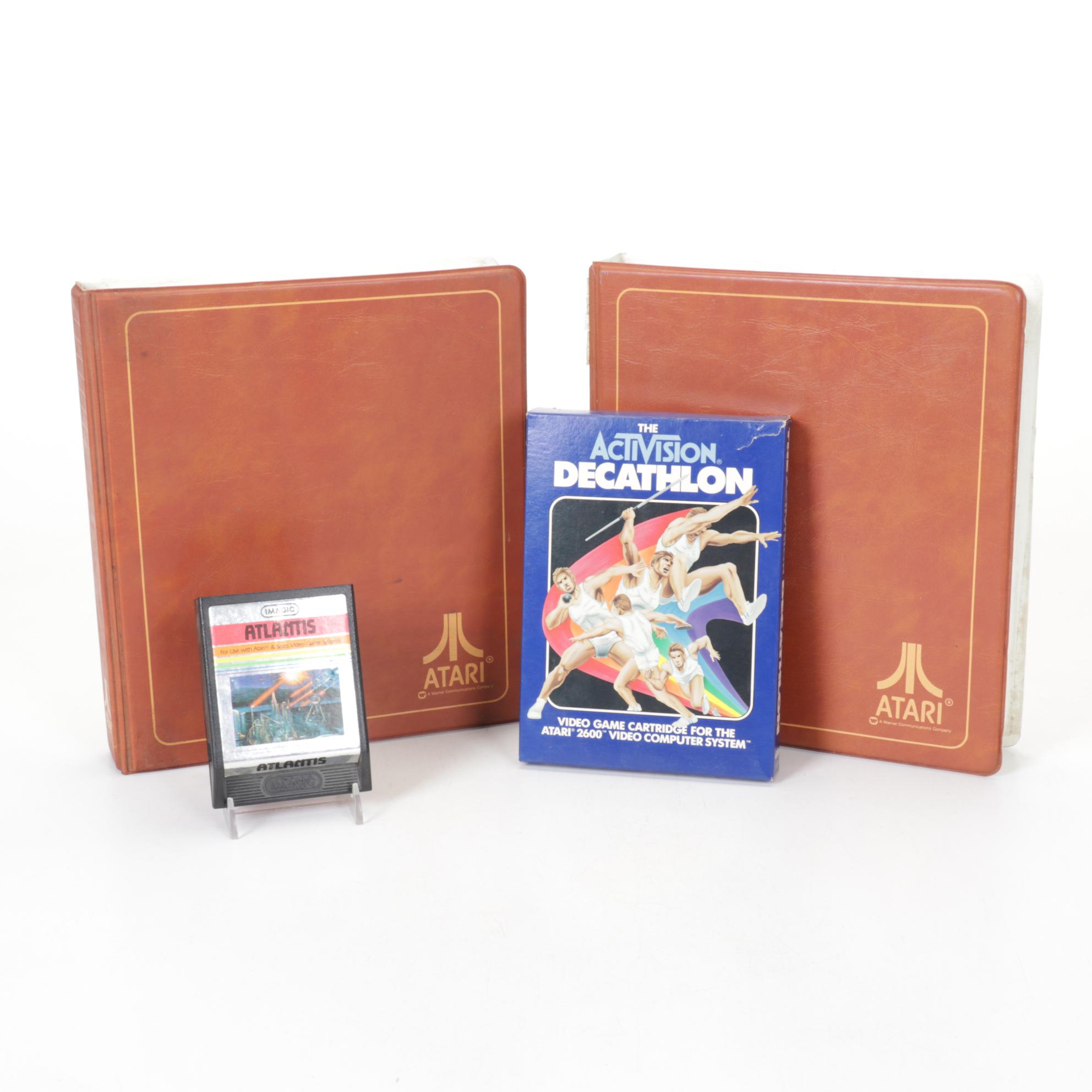Atari 2600 Game Cartridges Featuring E.T., Asteroids & More