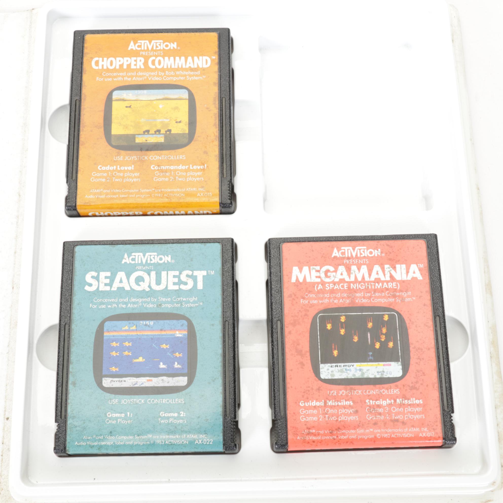 Atari 2600 Game Cartridges Featuring E.T., Asteroids & More
