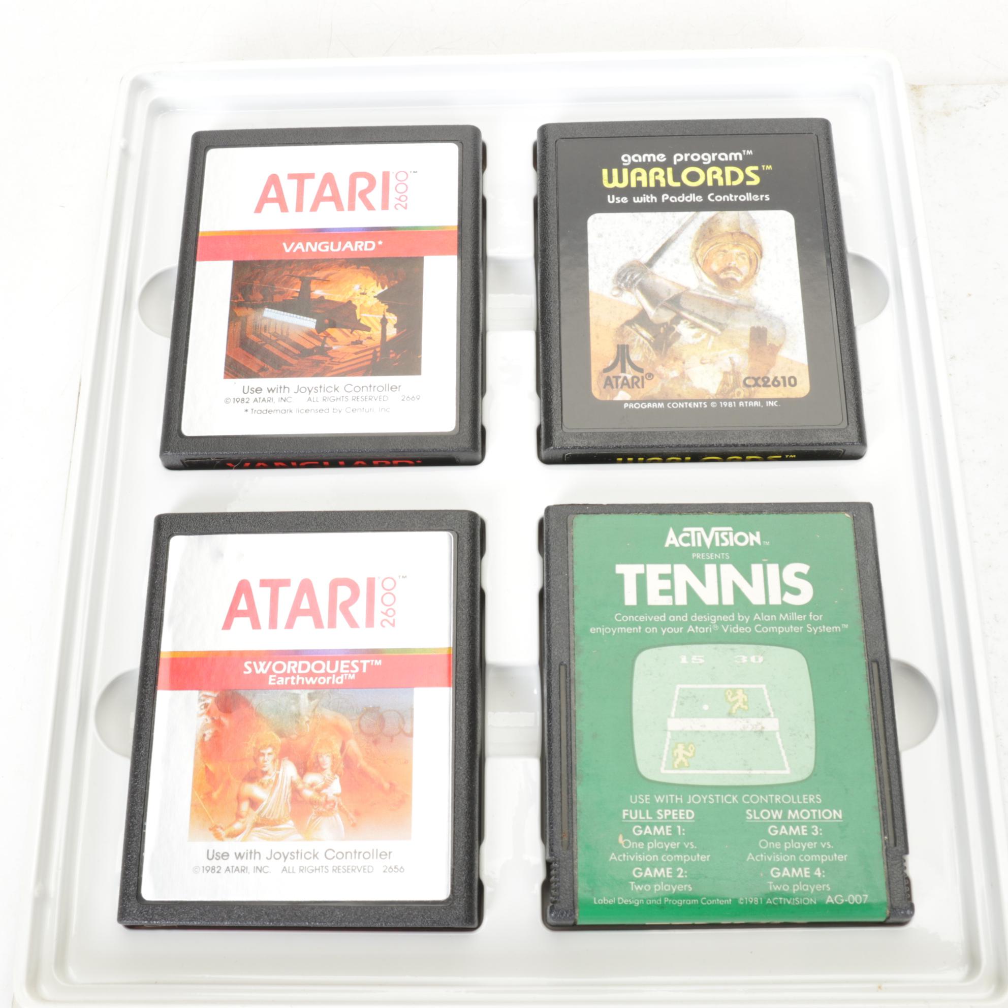 Atari 2600 Game Cartridges Featuring E.T., Asteroids & More