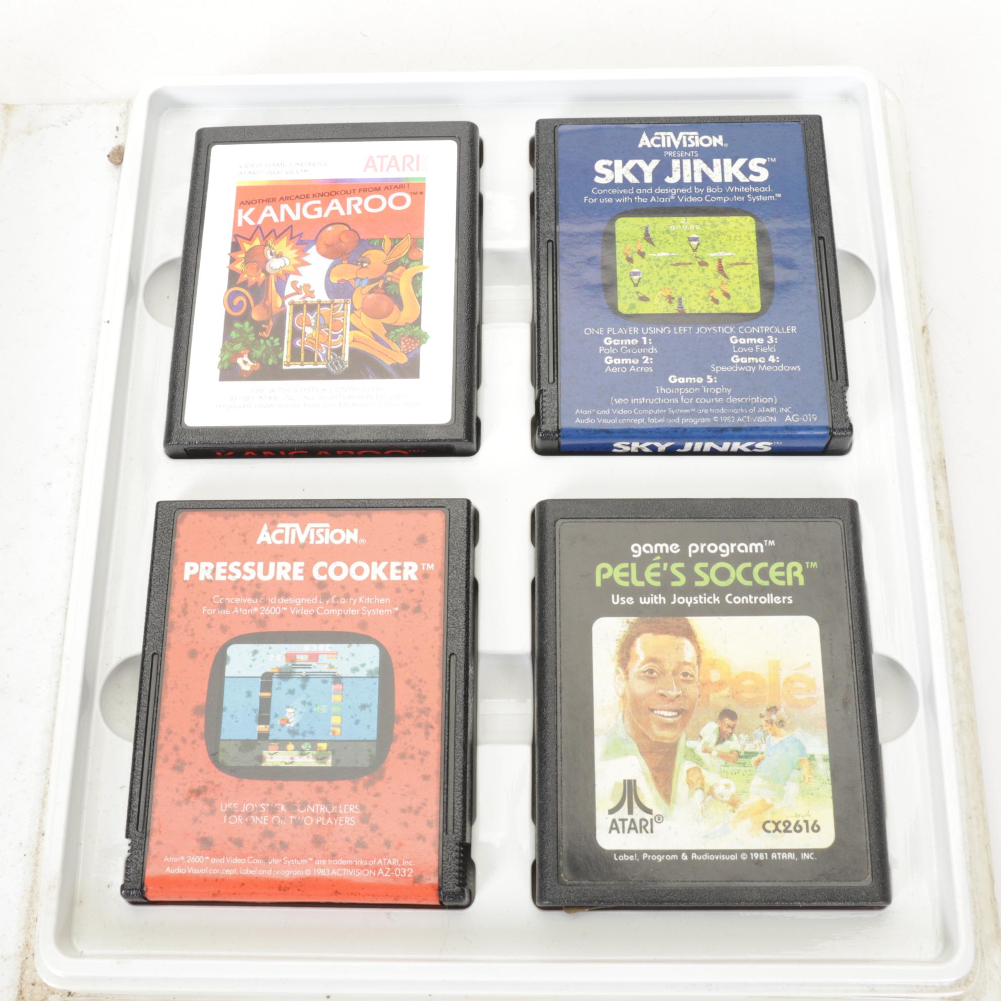 Atari 2600 Game Cartridges Featuring E.T., Asteroids & More