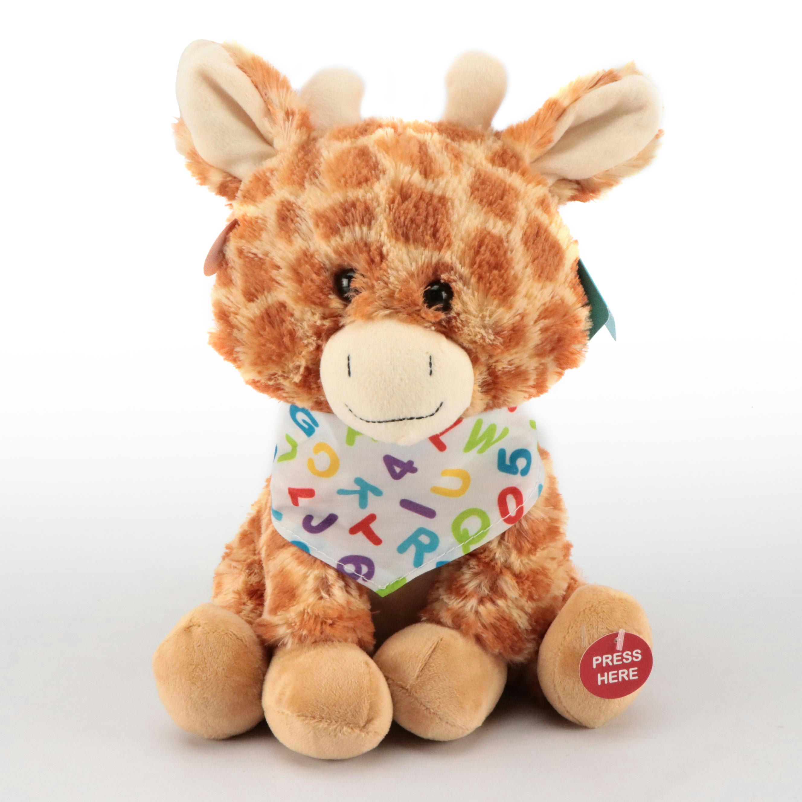 Pair of Cuddle Barn Animatronic Polyester Mother Goose and Alphabet Jodey