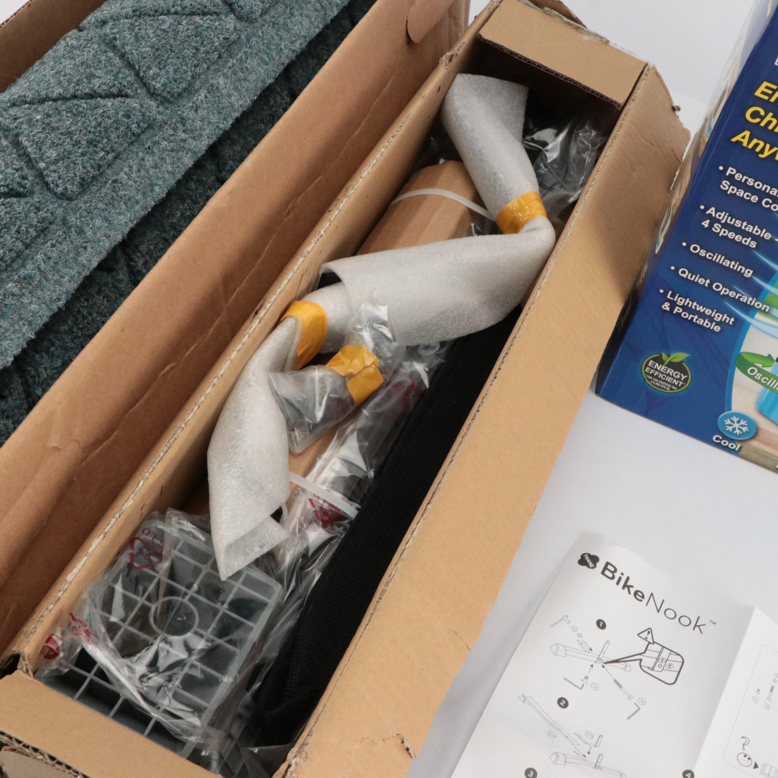 Arctic Air Chill Zone XL Air Cooler with BikeNook Bike Rack and Floor Mat