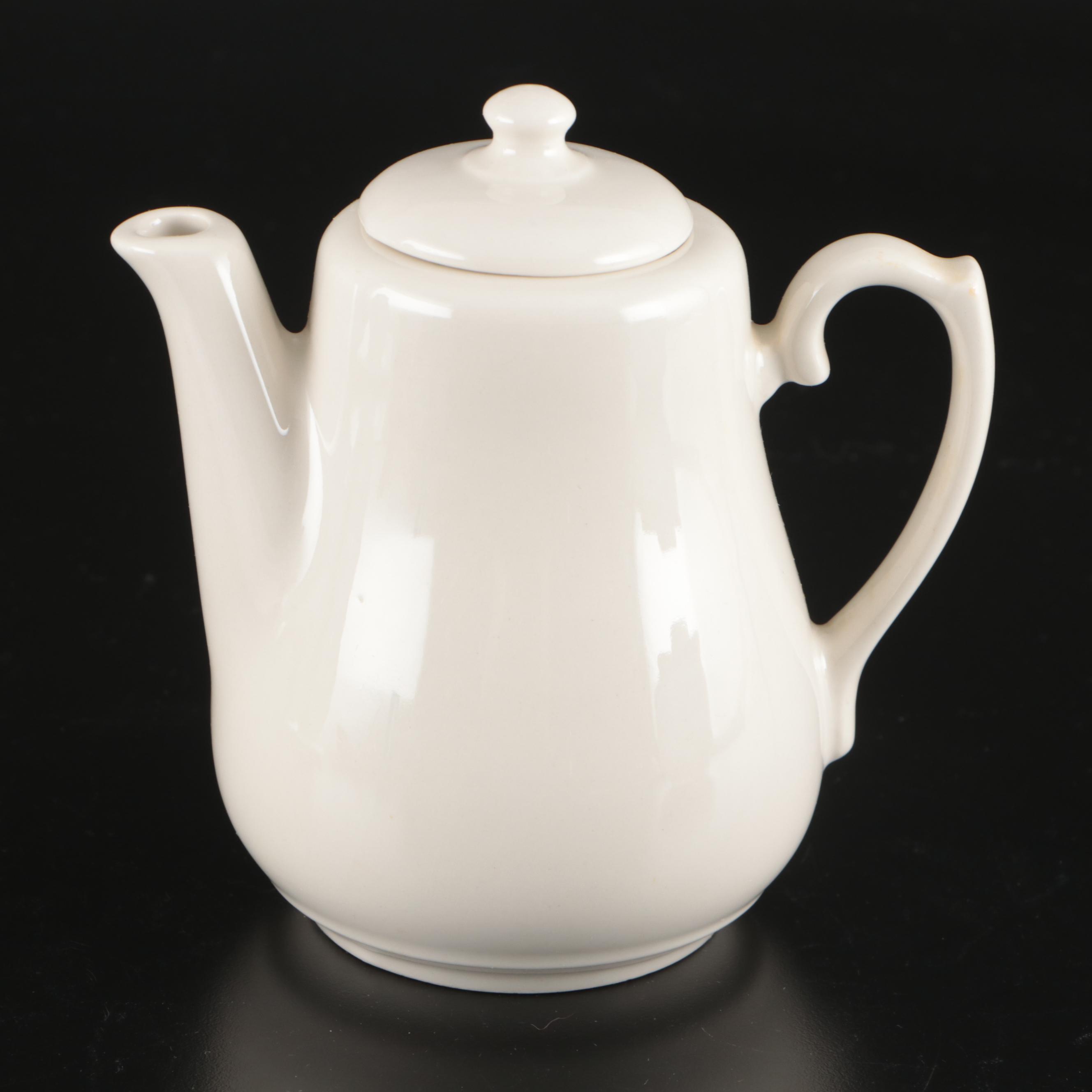 Wm. Adams & Sons Ironstone Teapot with Other Tableware and Accessories