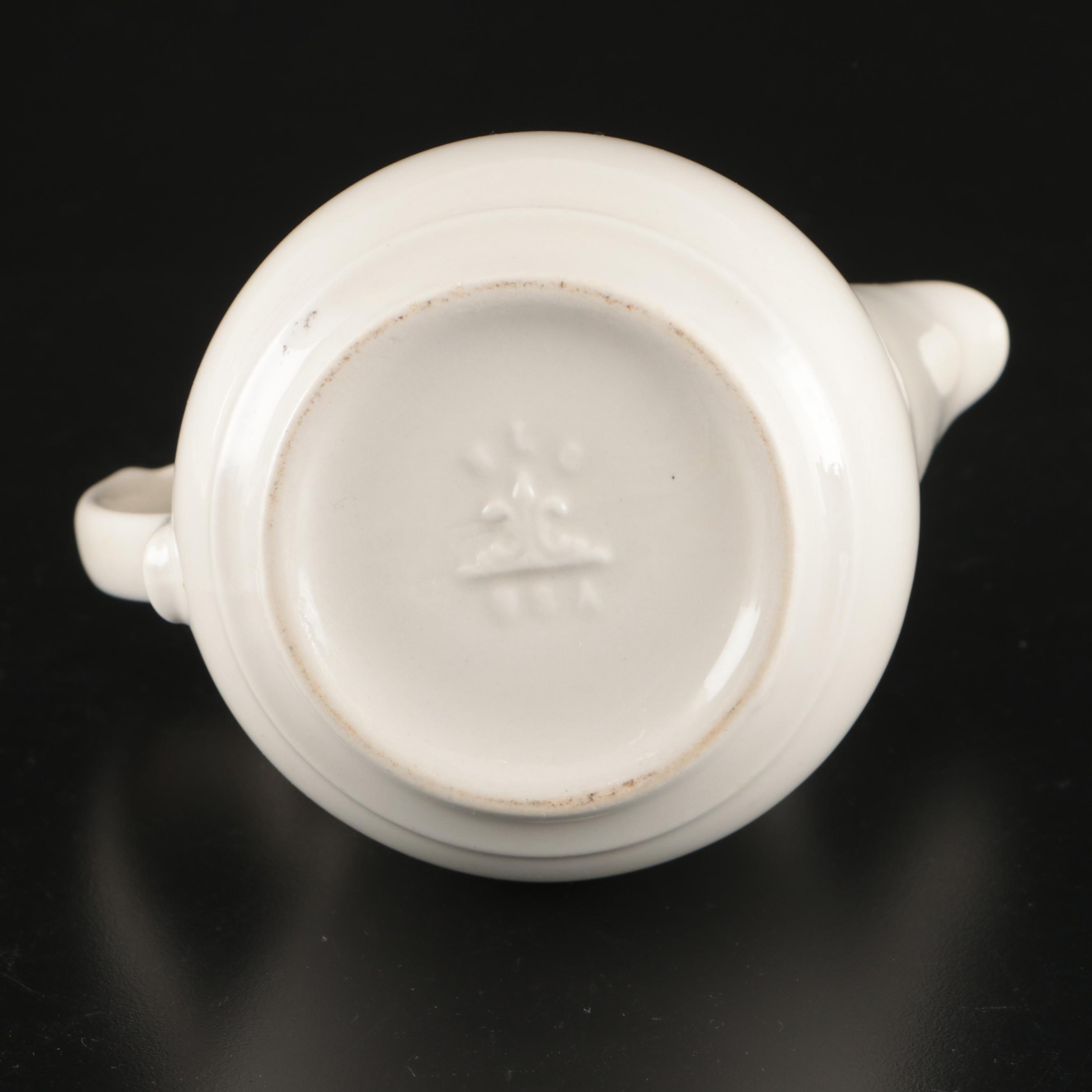 Wm. Adams & Sons Ironstone Teapot with Other Tableware and Accessories