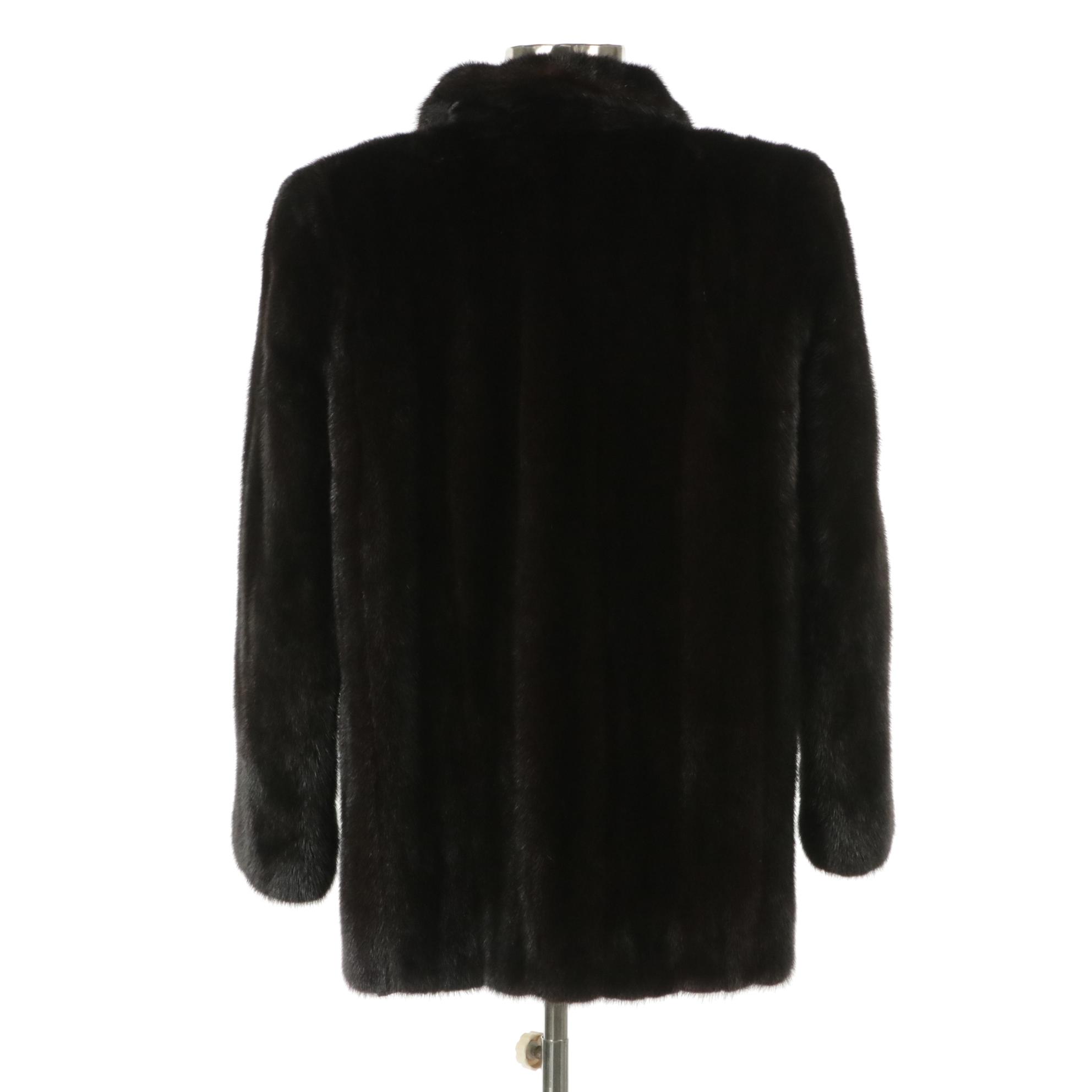 Blackglama Dark Ranch Mink Fur Double-Breasted Jacket from Saks Fifth Avenue