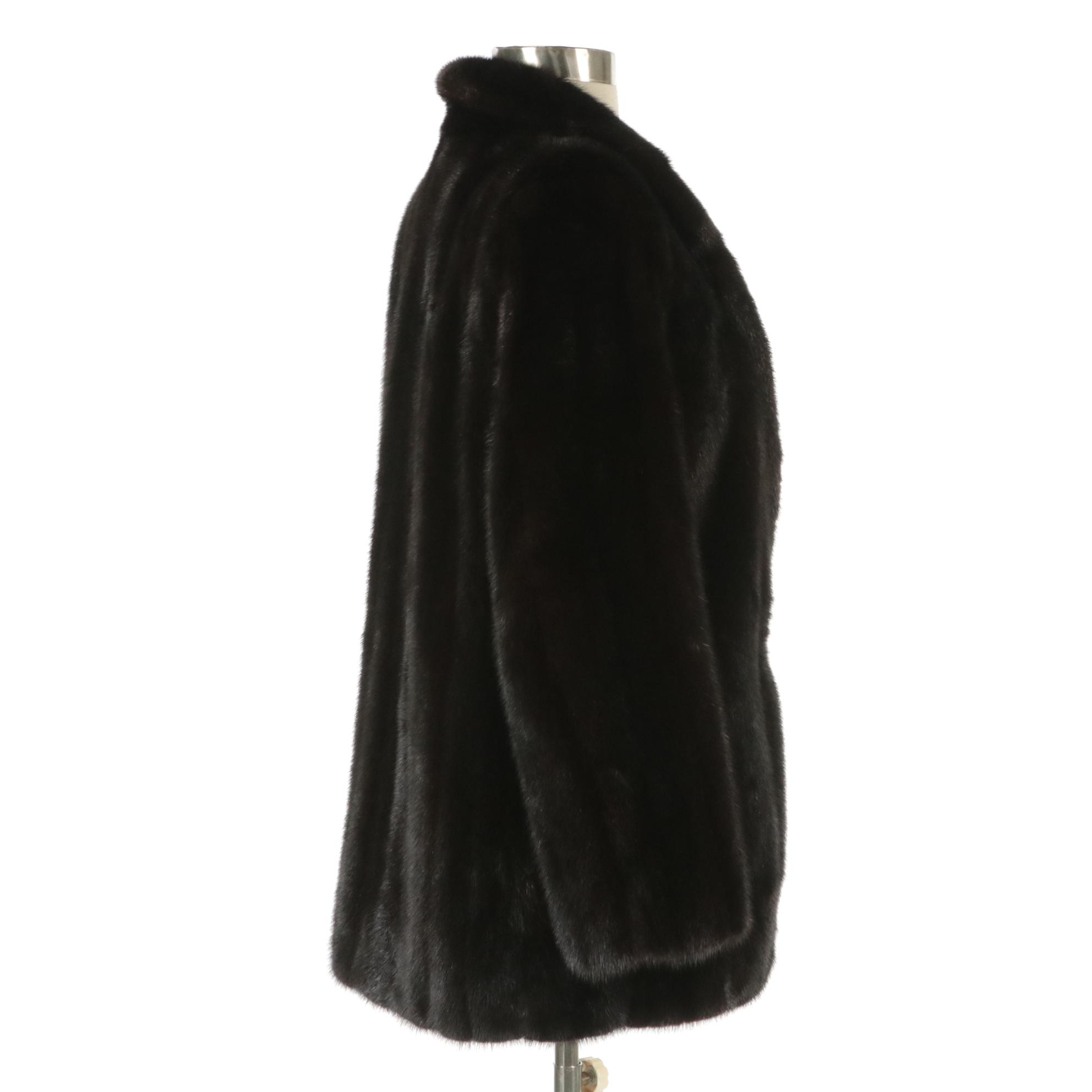 Blackglama Dark Ranch Mink Fur Double-Breasted Jacket from Saks Fifth Avenue