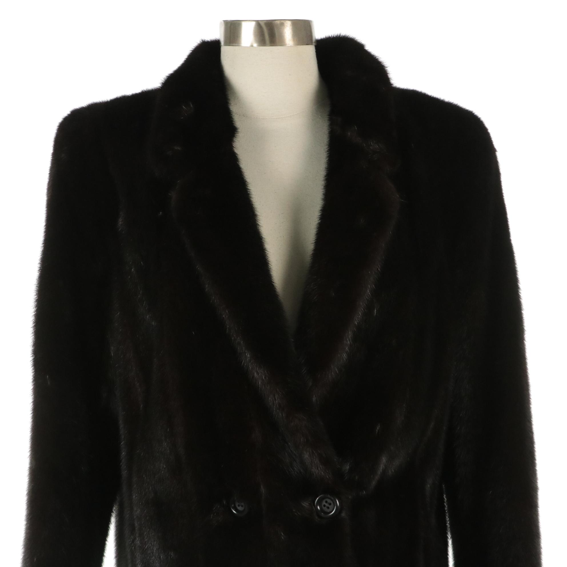 Blackglama Dark Ranch Mink Fur Double-Breasted Jacket from Saks Fifth Avenue