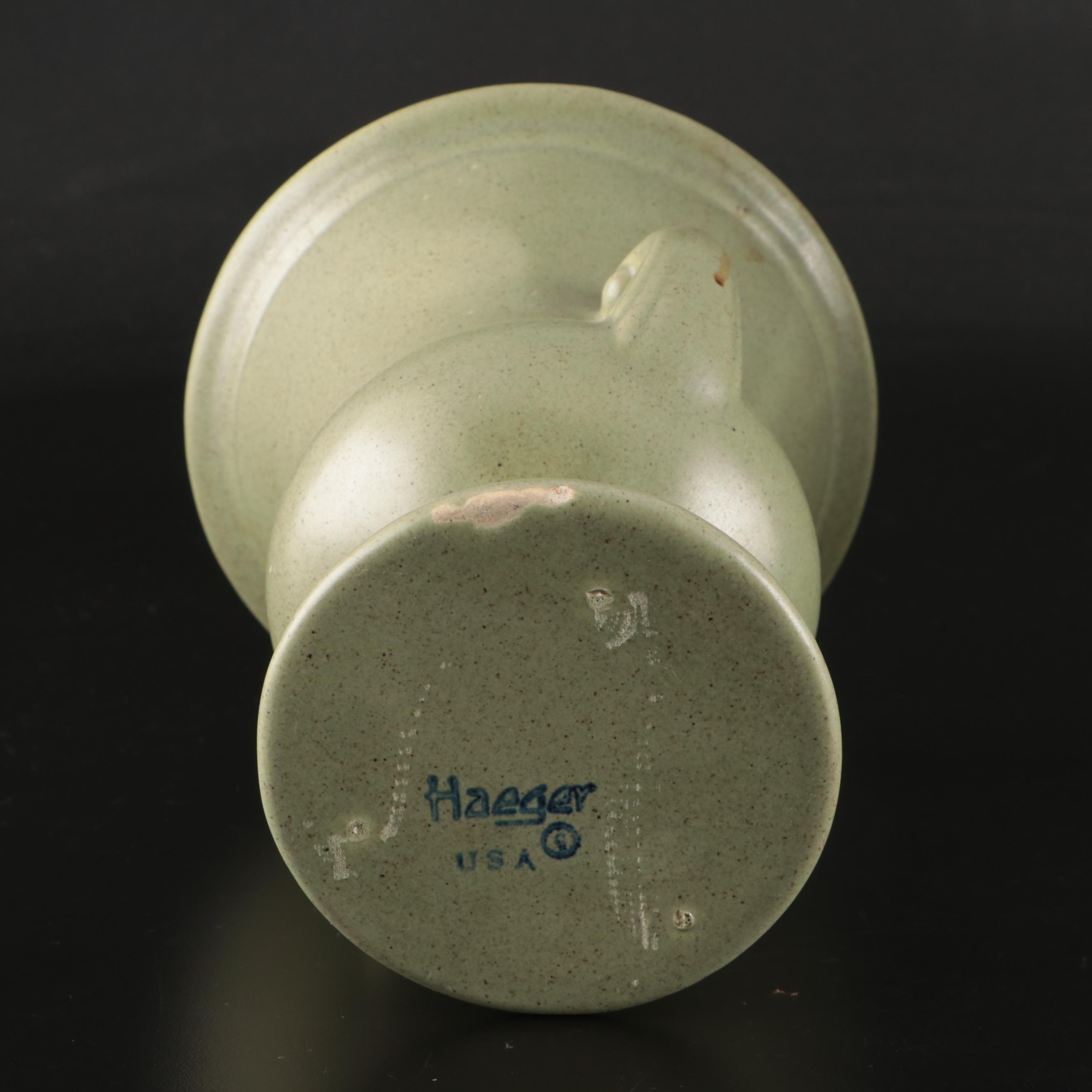 Haeger Pottery Vase & Other Art Deco Vases, Candlesticks and Dish