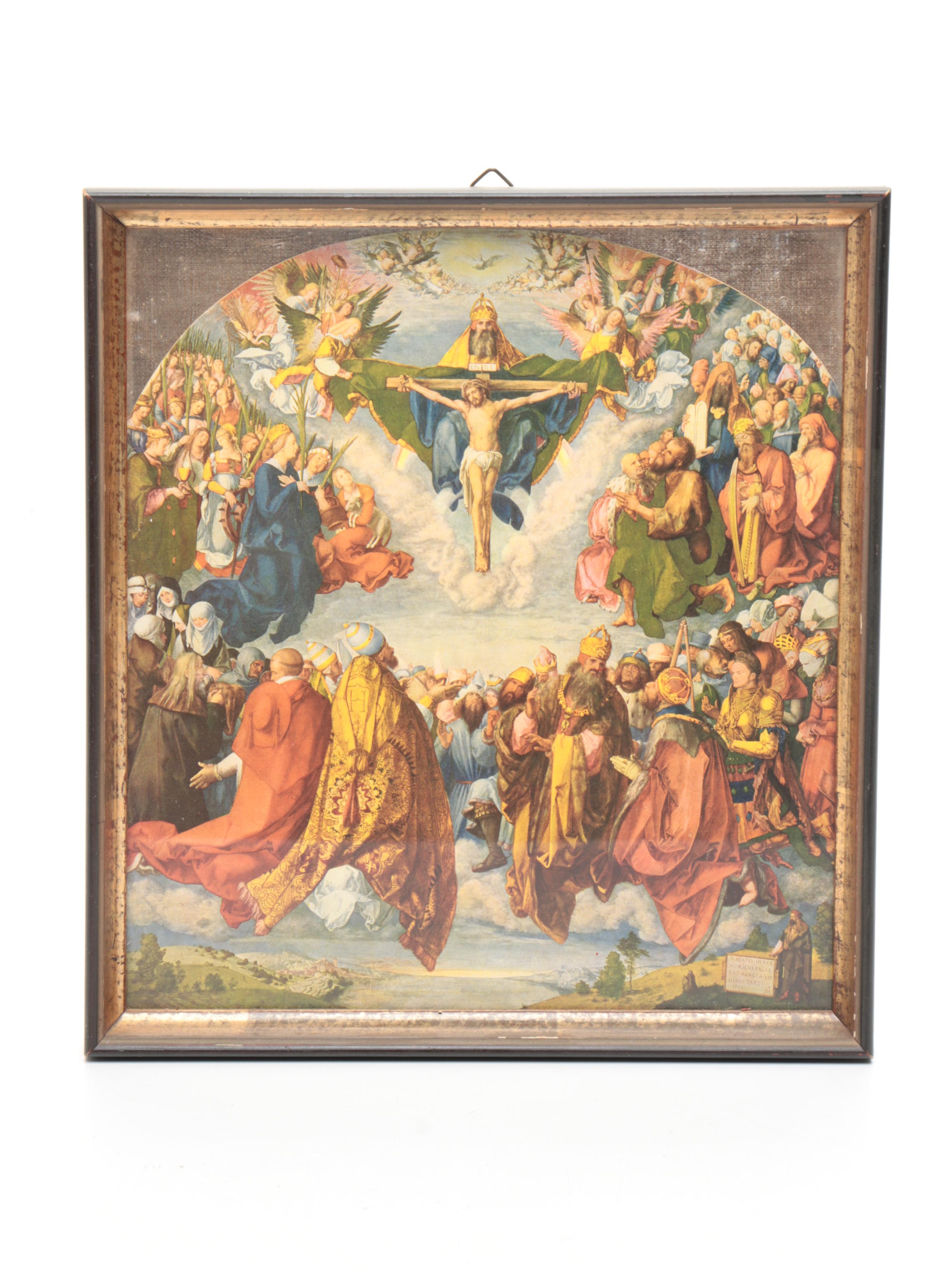 "Adoration of the Holy Trinity" by Albrecht Dürer and Other Religious Framed Art