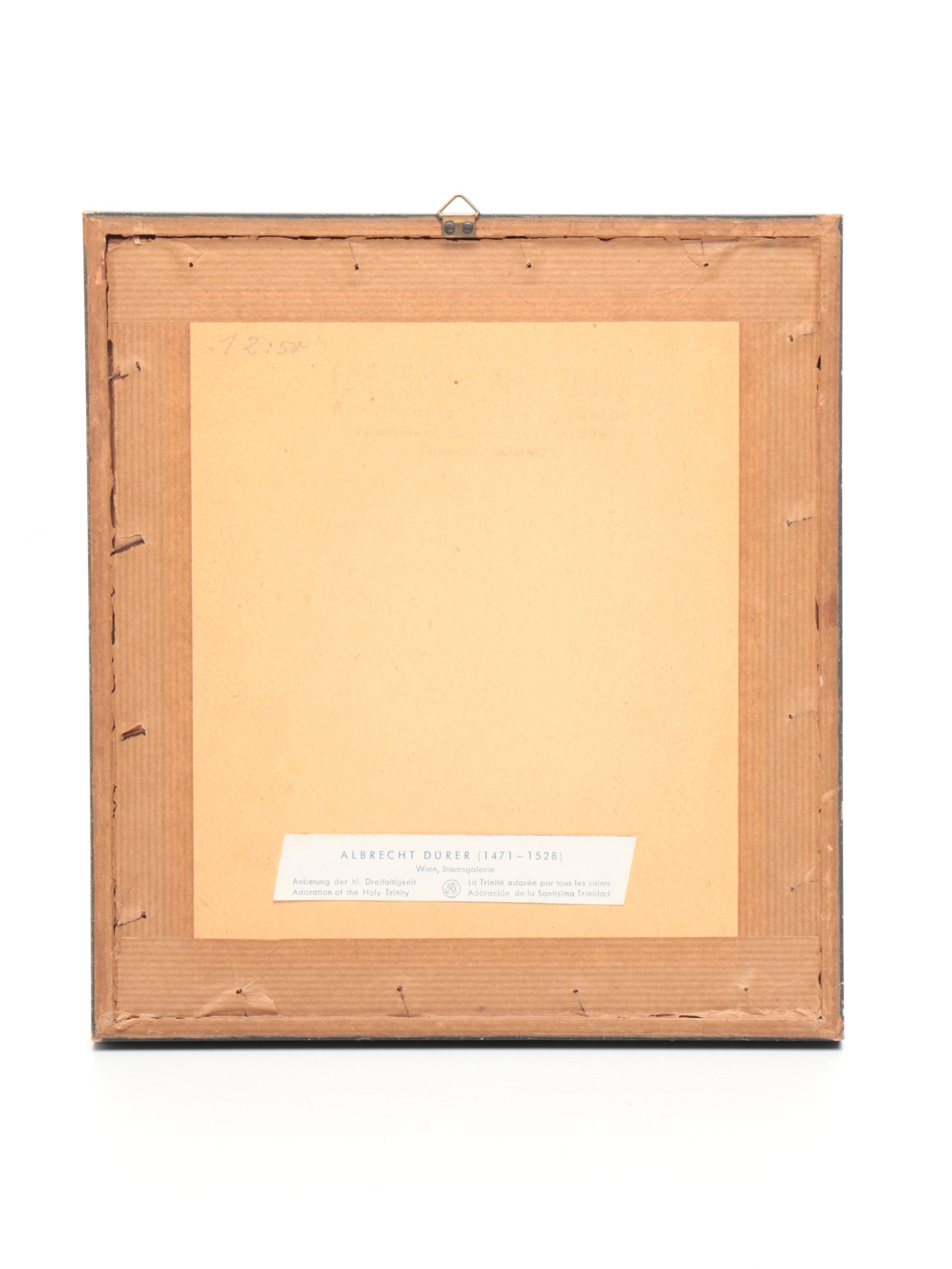 "Adoration of the Holy Trinity" by Albrecht Dürer and Other Religious Framed Art