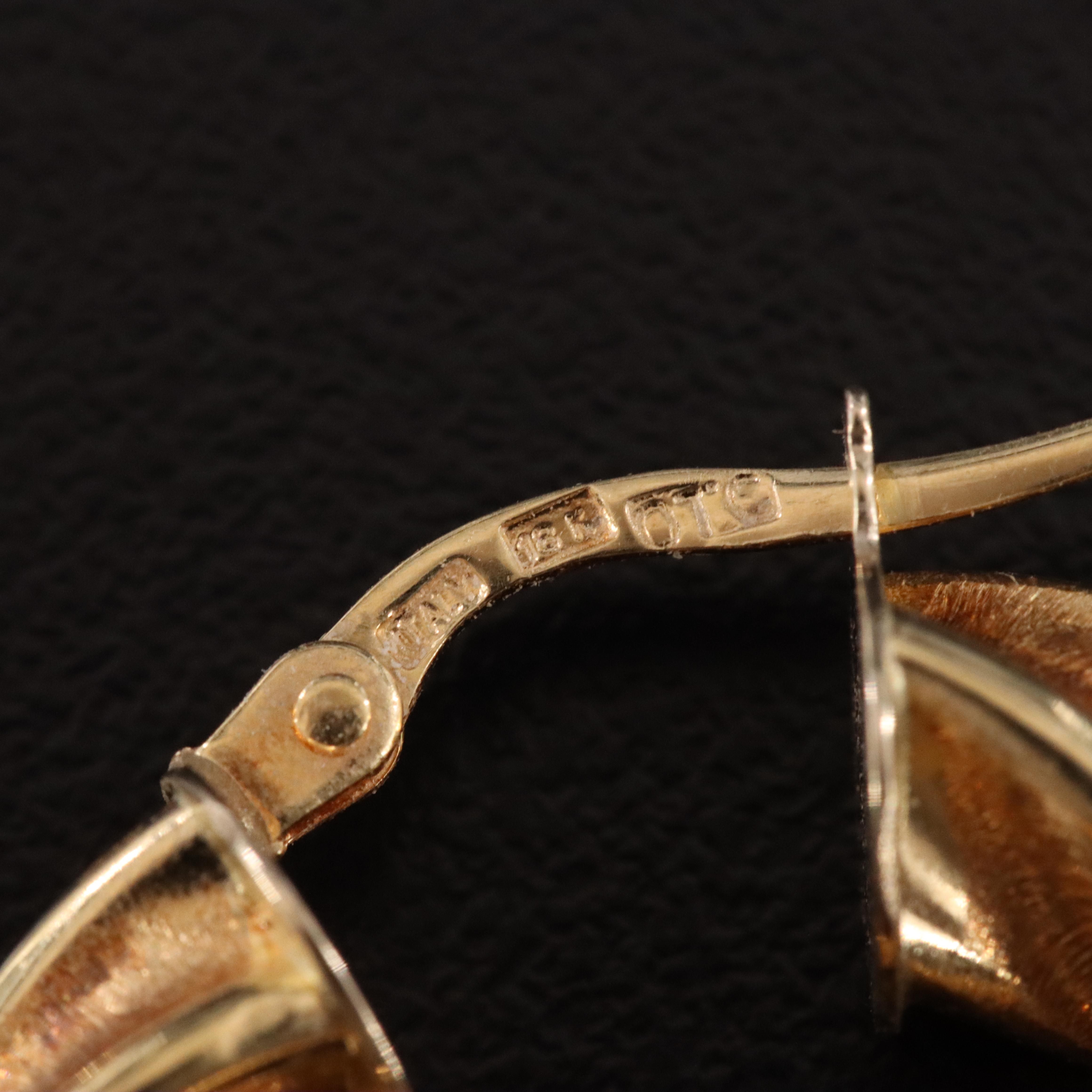 Italian 18K Twist Hoops