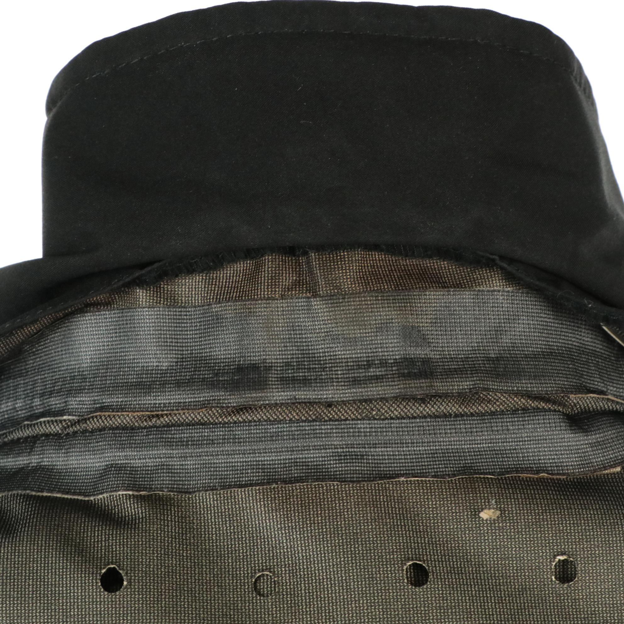 Prada Sport Zip Raincoat in Black Polyester Blend