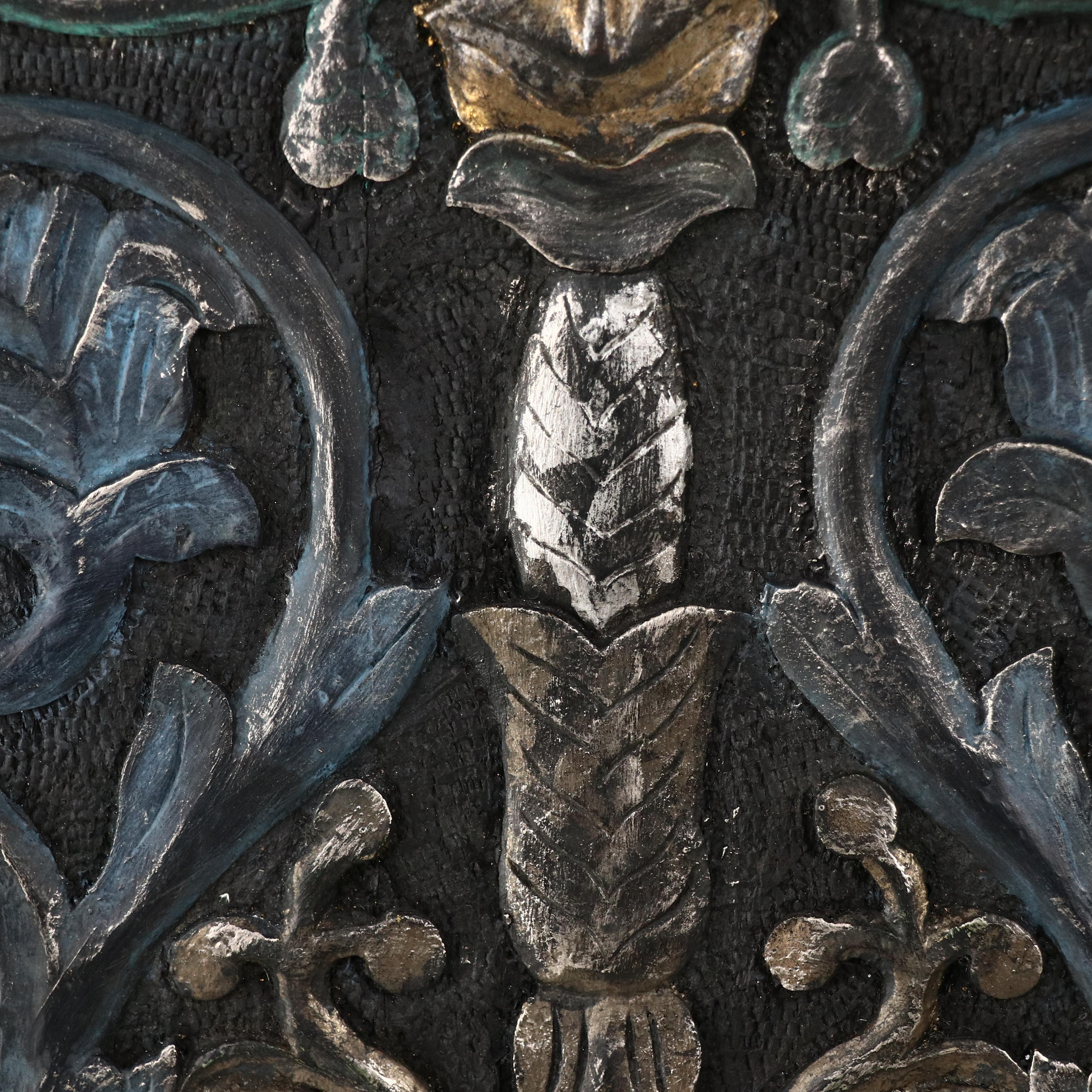 John-Richard Florentine Gilt Carved Wood Panels, Circa 2000