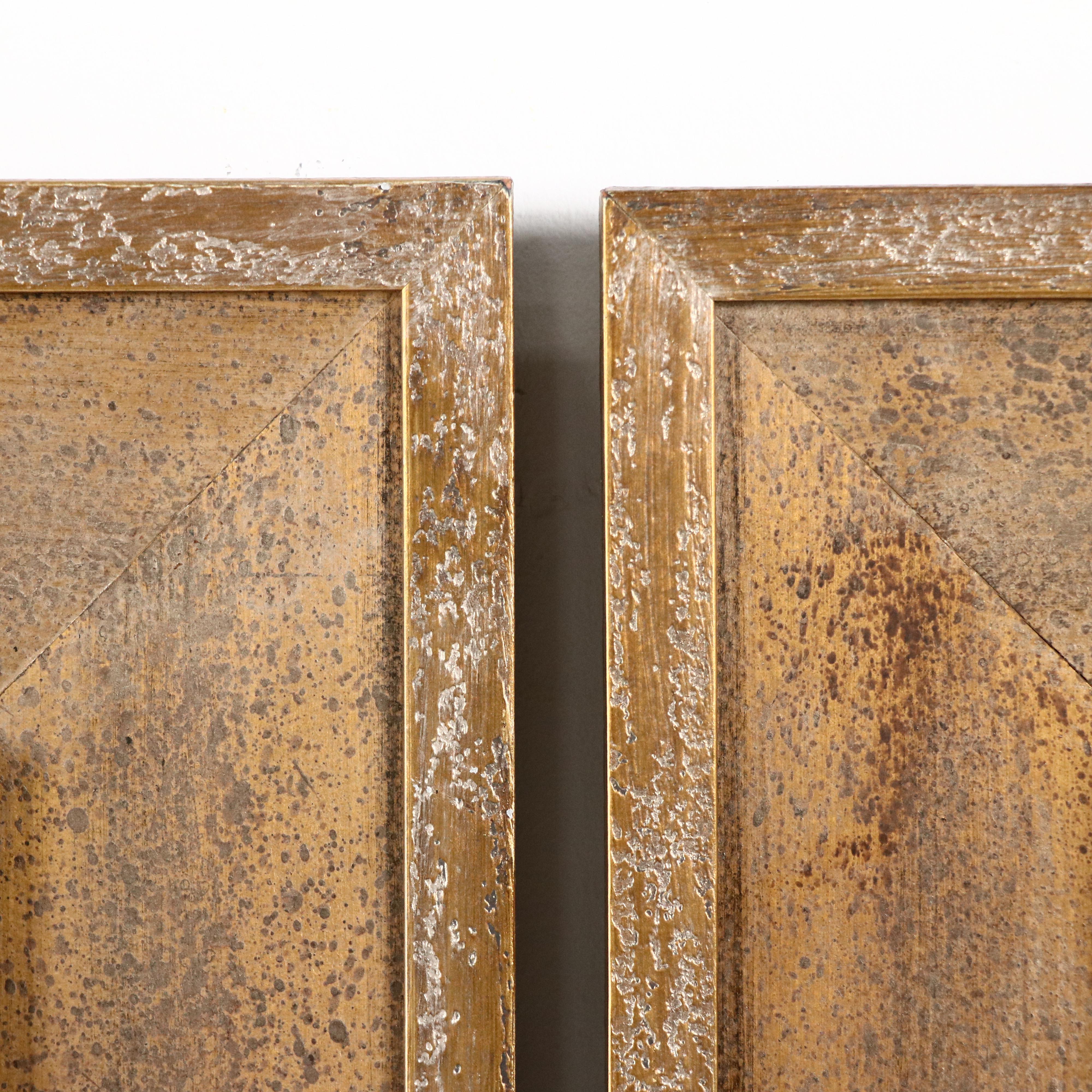 John-Richard Florentine Gilt Carved Wood Panels, Circa 2000