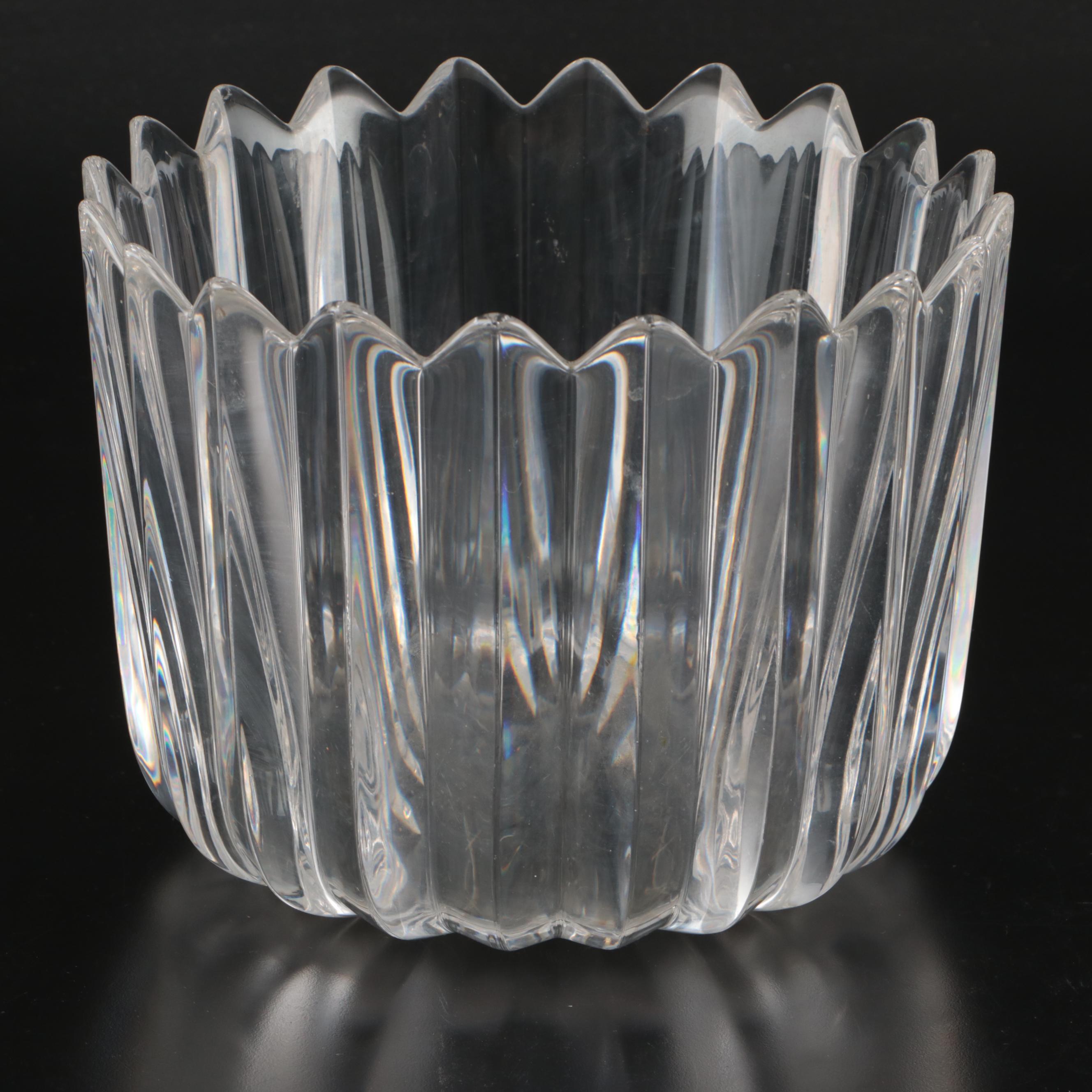 Jan Johansen for Orrefors Crystal "Fleur" Bowl