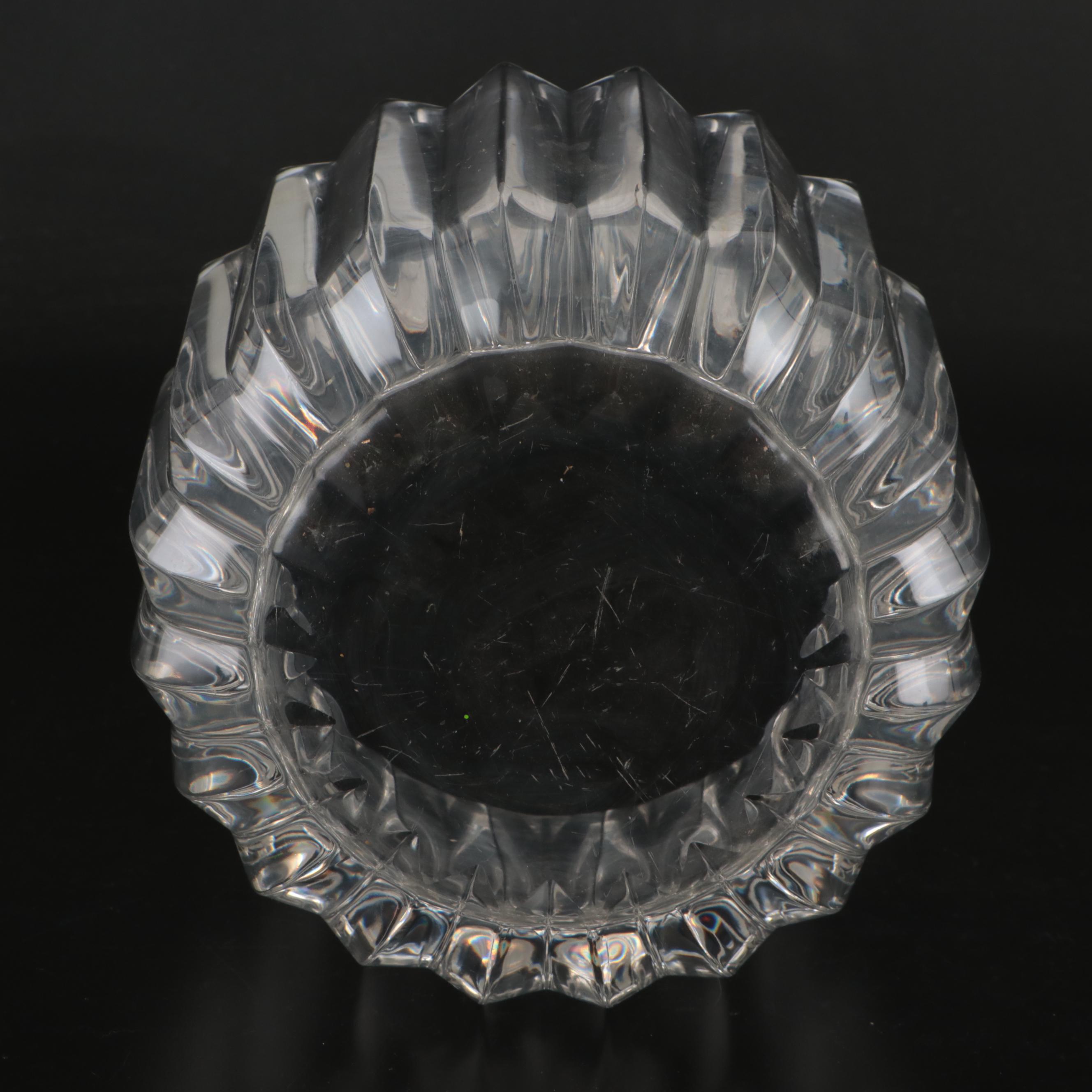 Jan Johansen for Orrefors Crystal "Fleur" Bowl