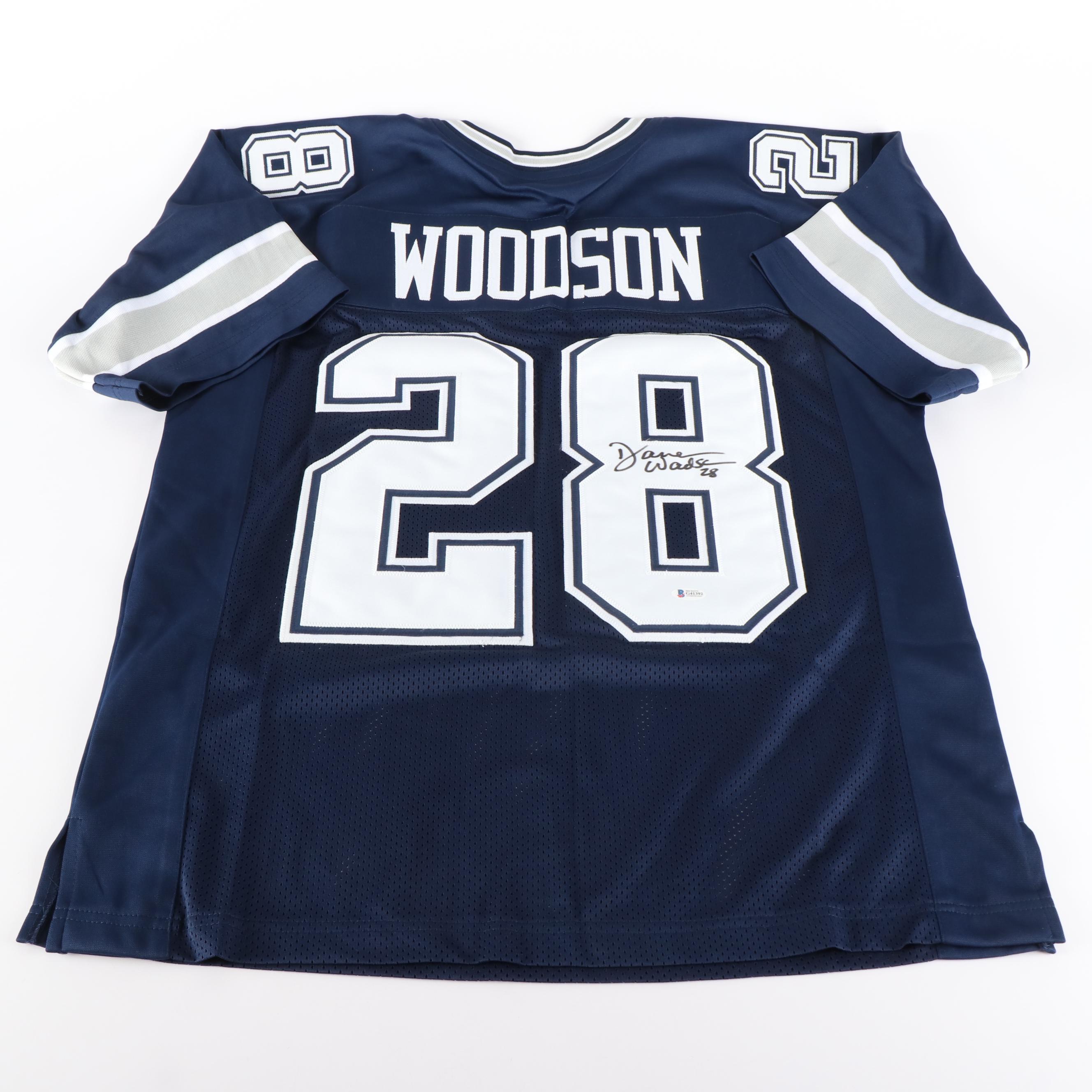 Darren Woodson Signed Dallas Cowboys Football Jersey, Beckett