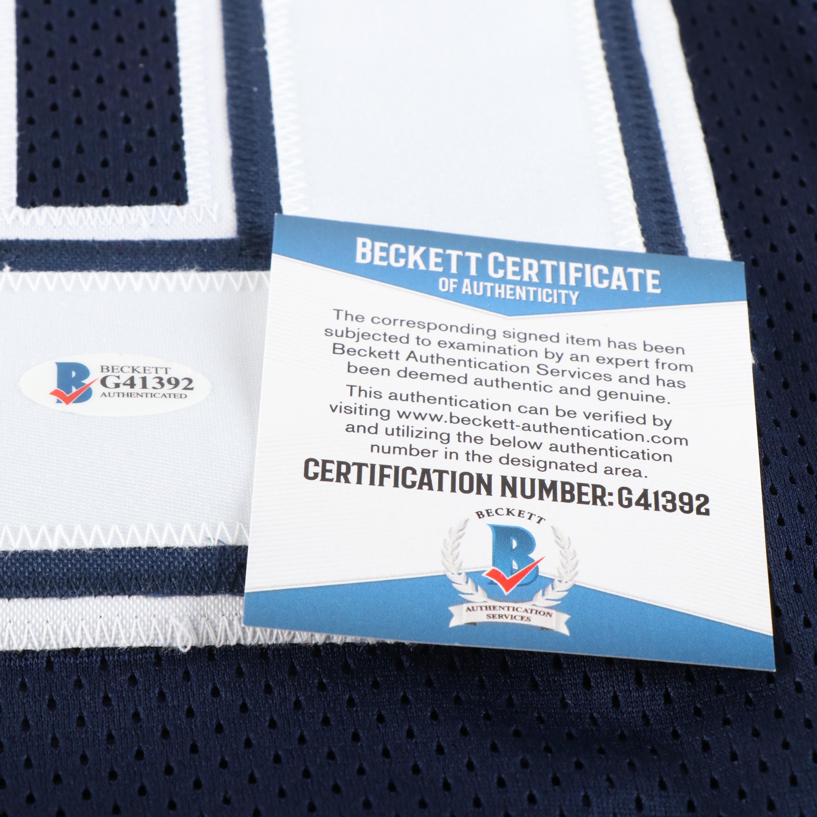 Darren Woodson Signed Dallas Cowboys Football Jersey, Beckett