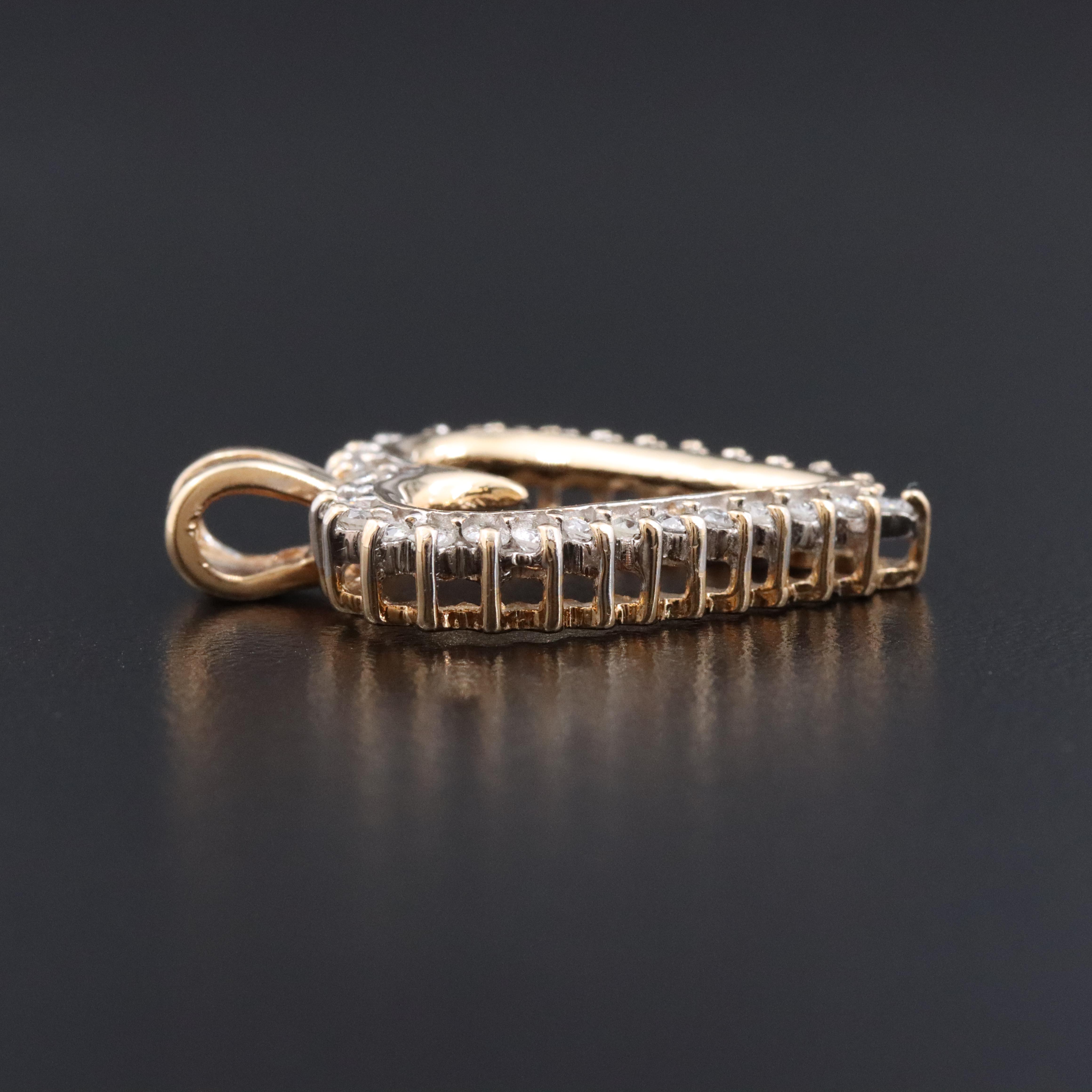 14K 0.47 CTW Diamond Heart Pendant