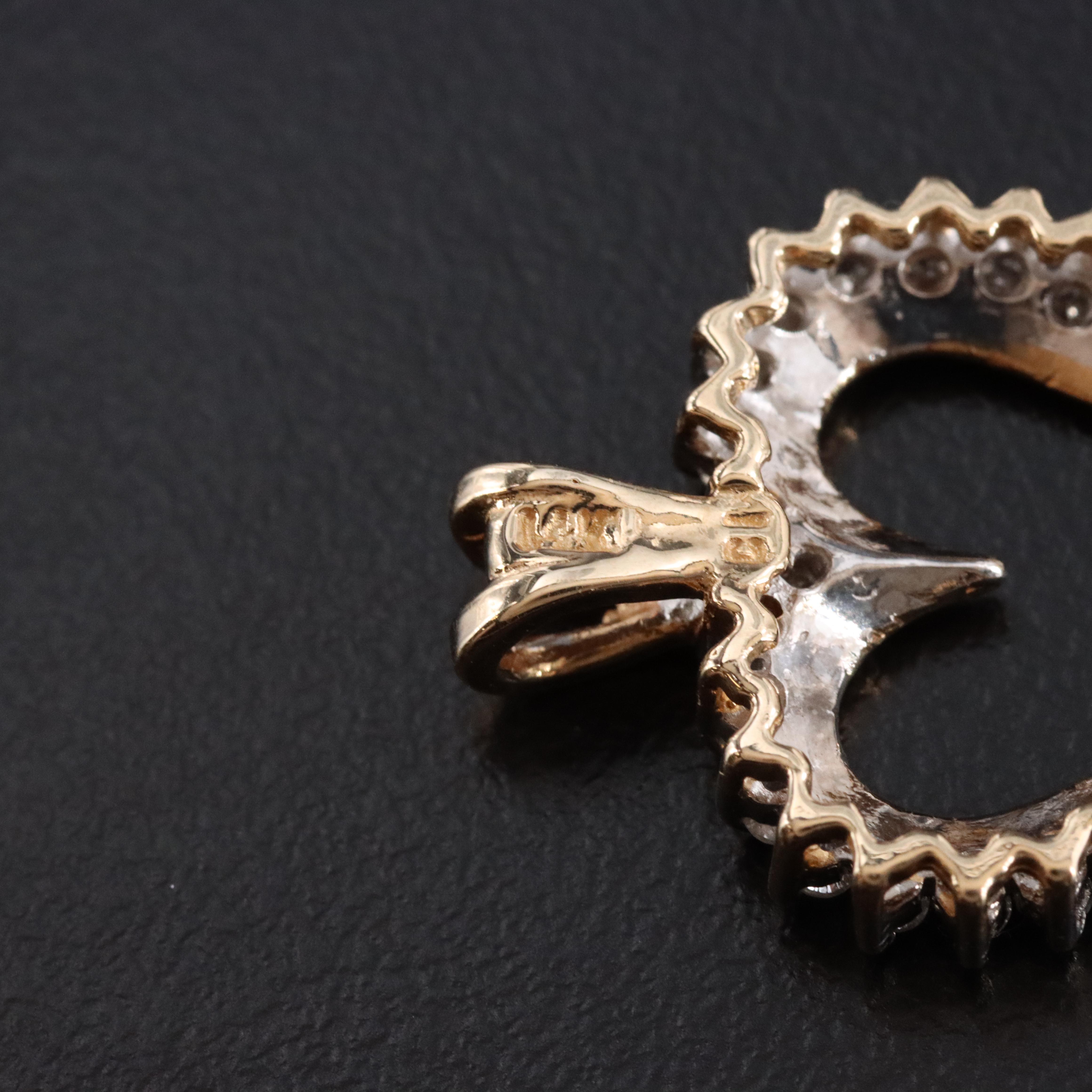 14K 0.47 CTW Diamond Heart Pendant