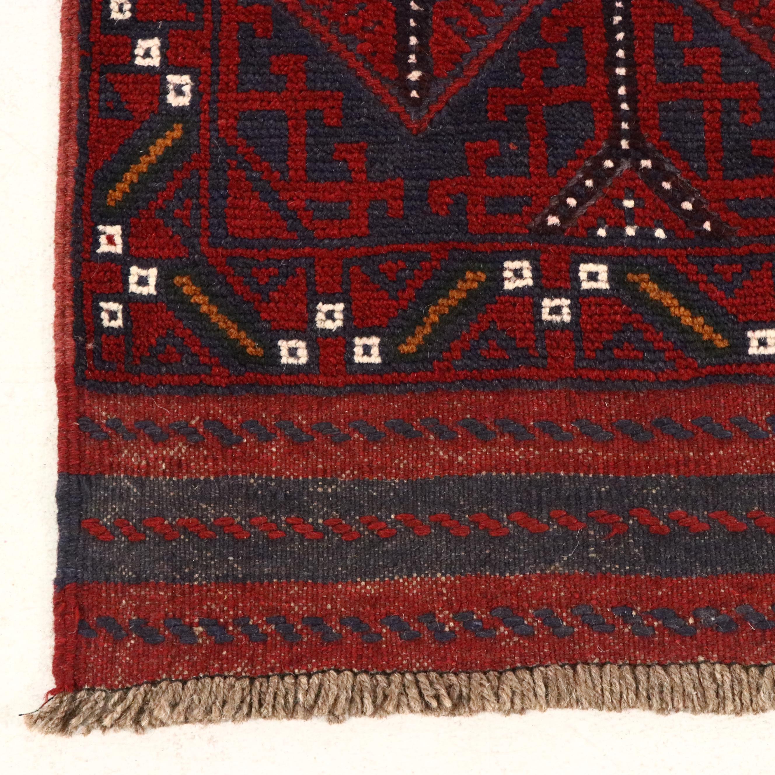 2'2 x 12' Handwoven Afghan Mashwani Carpet Runner
