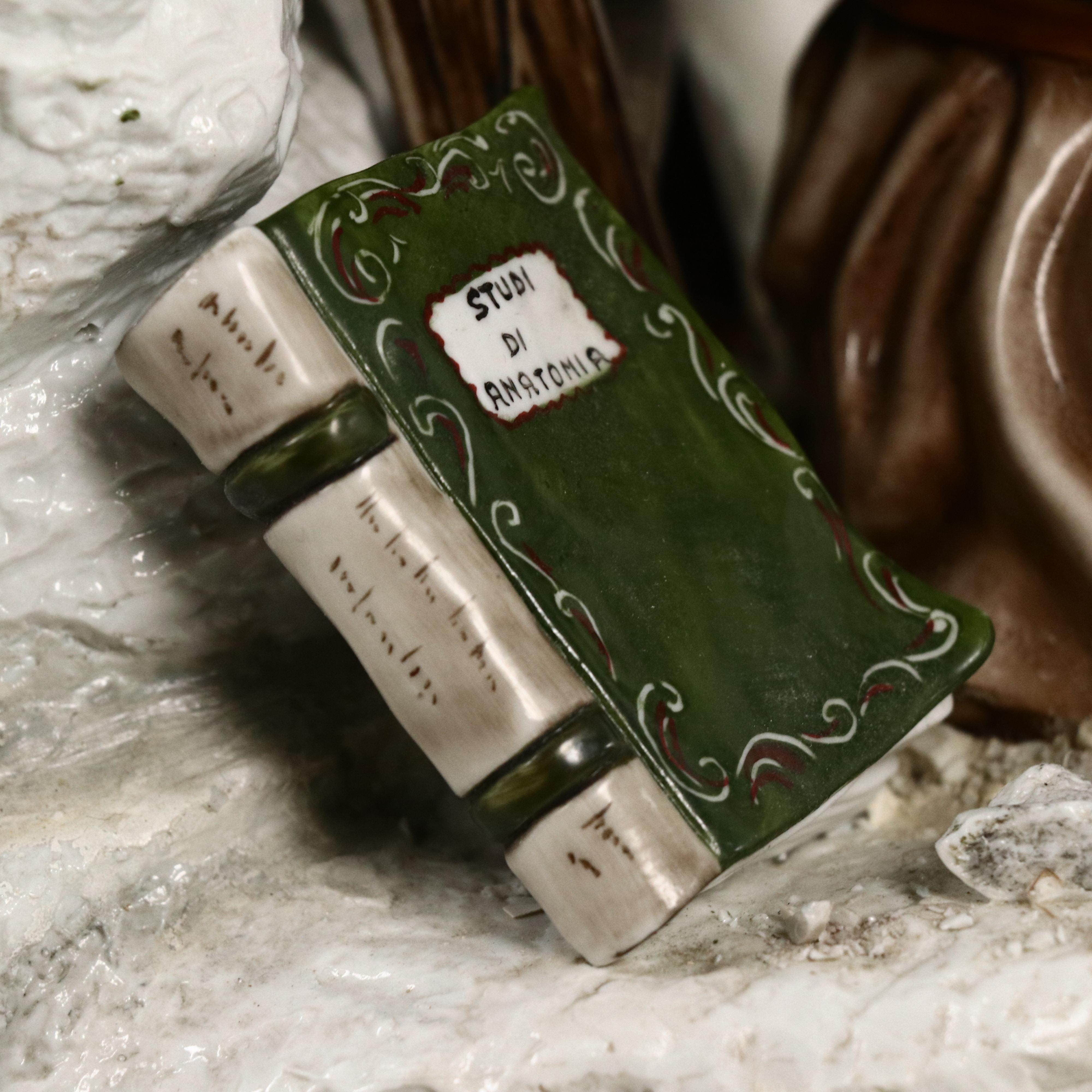 Cortese Capodimonte Porcelain Sculpture of Michelangelo Sculpting David