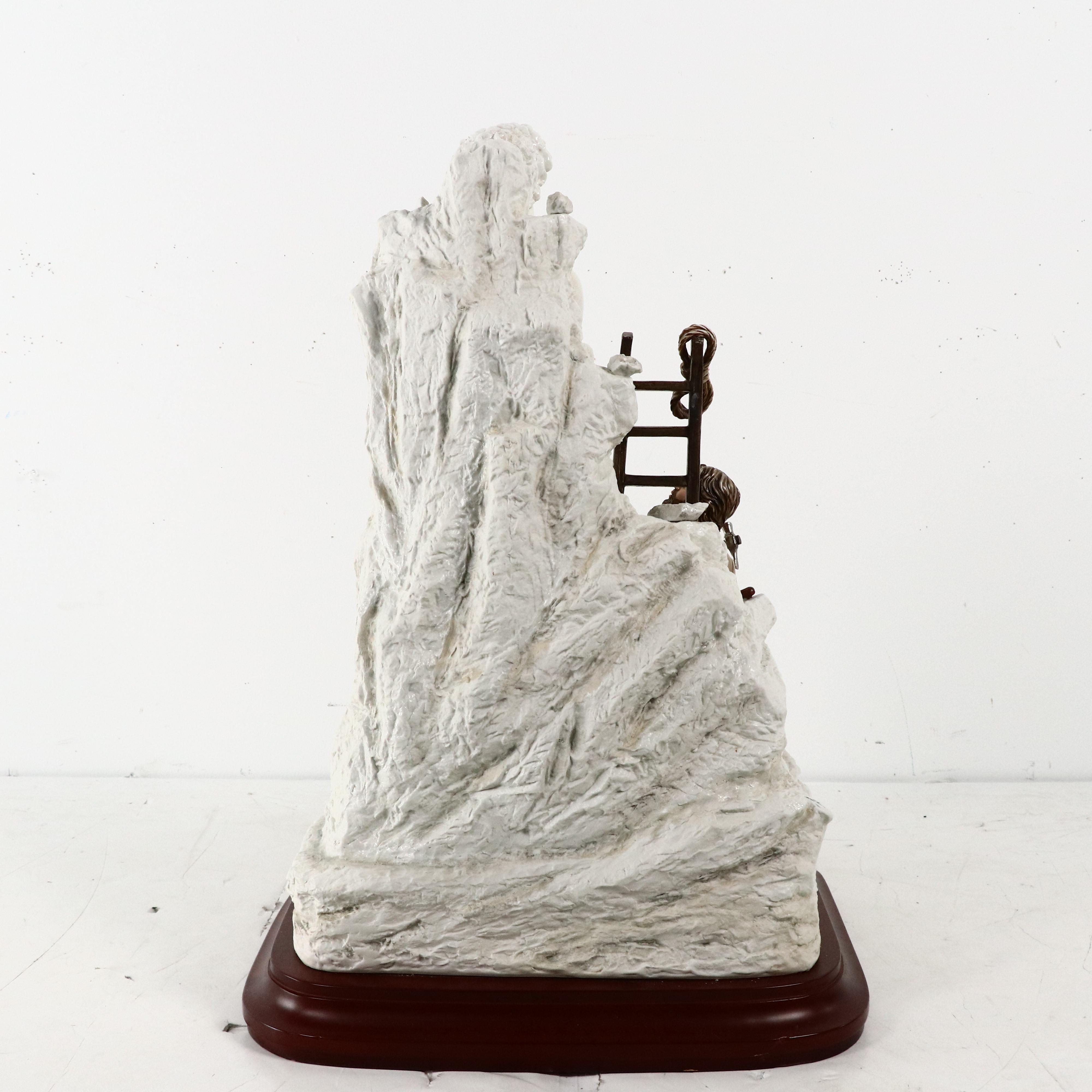 Cortese Capodimonte Porcelain Sculpture of Michelangelo Sculpting David