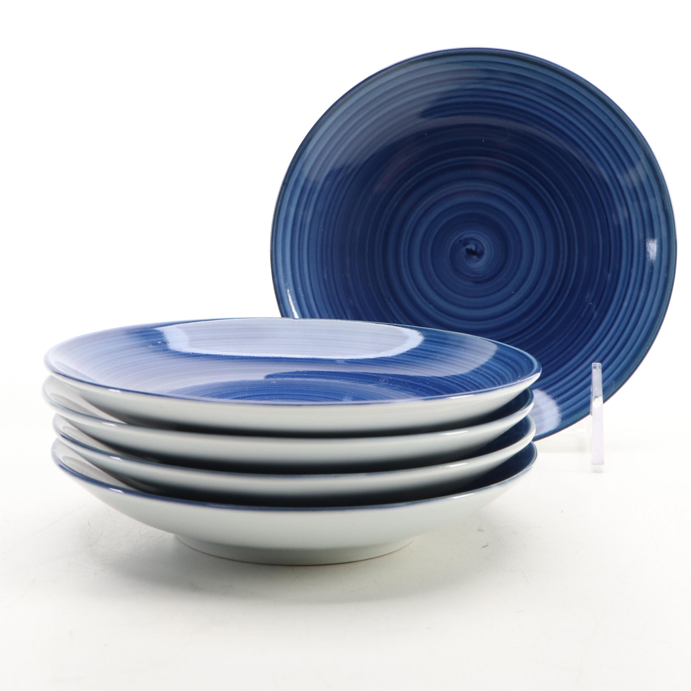 Japanese Arita Porcelain Plates with Wooden Crate