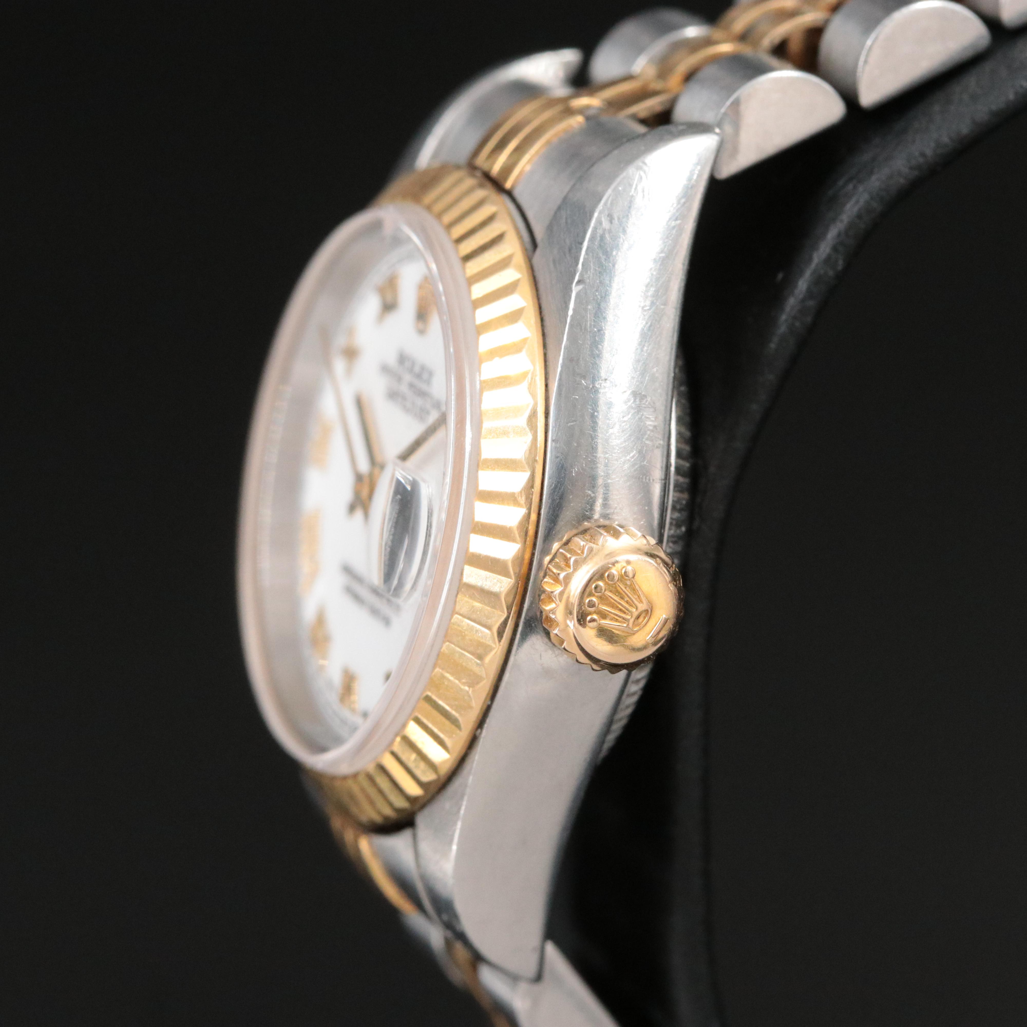 1997-1998 Rolex White Roman Dial Datejust Watch