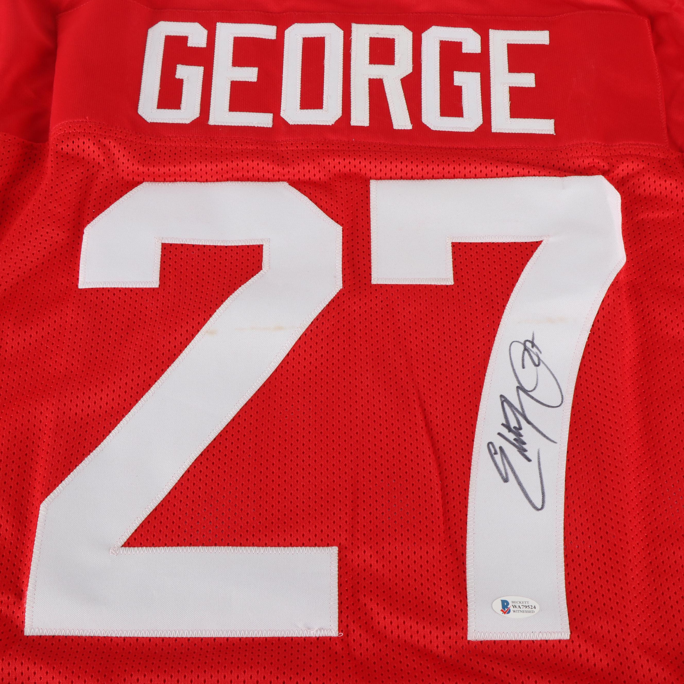 Eddie George Signed Ohio State Buckeyes Football Jersey, Beckett