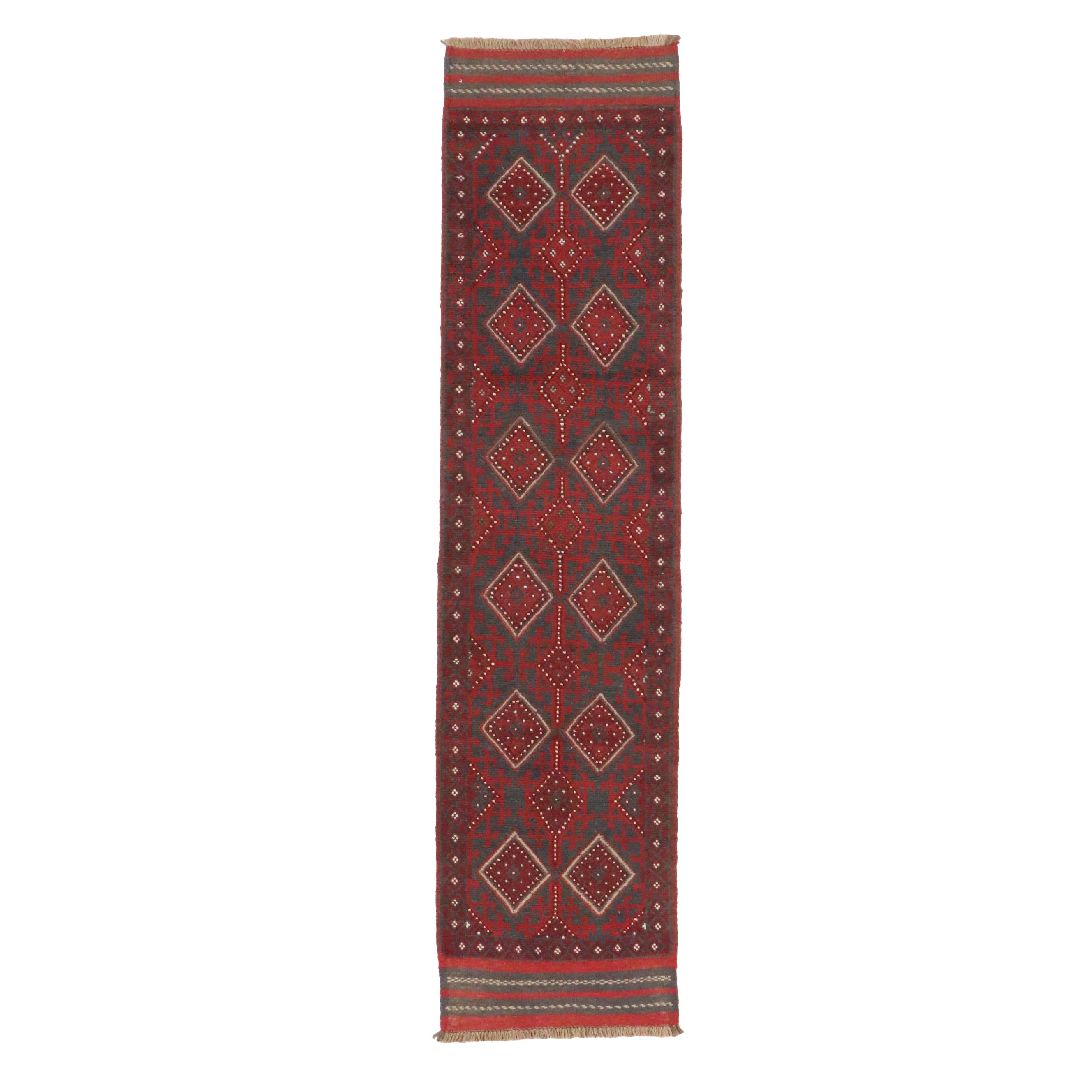 2' x 8'3 Handwoven Afghan Mashwani Carpet Runner