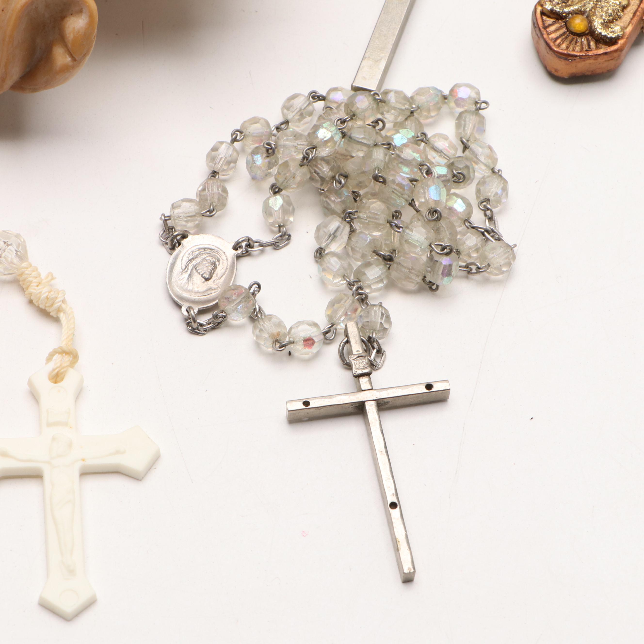 Willow Tree "Quietly" Resin Figure, Eden's Angels "Joy", Rosaries and More Décor