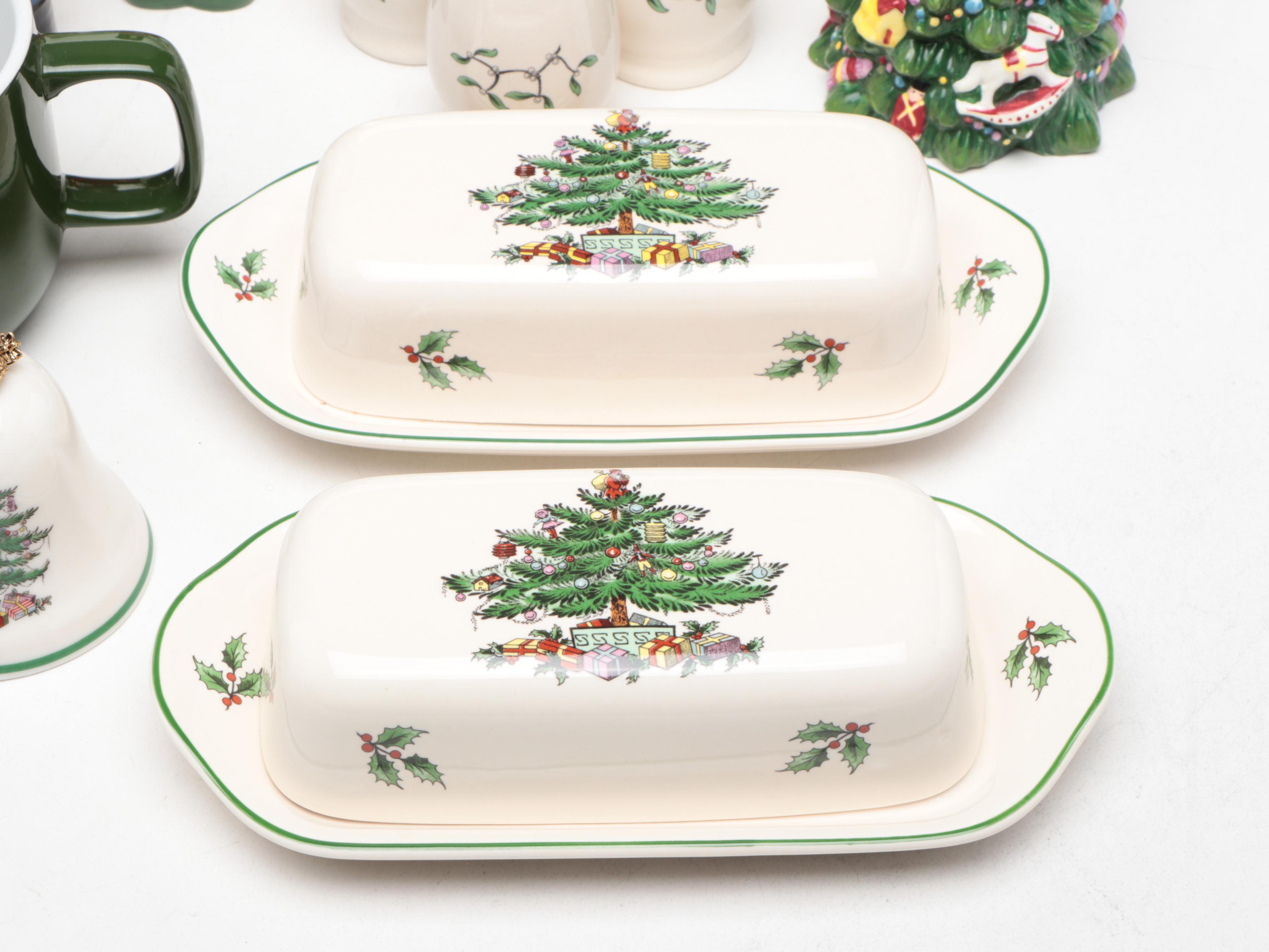 Spode "Christmas Tree" Porcelain and Other Seasonal Tableware