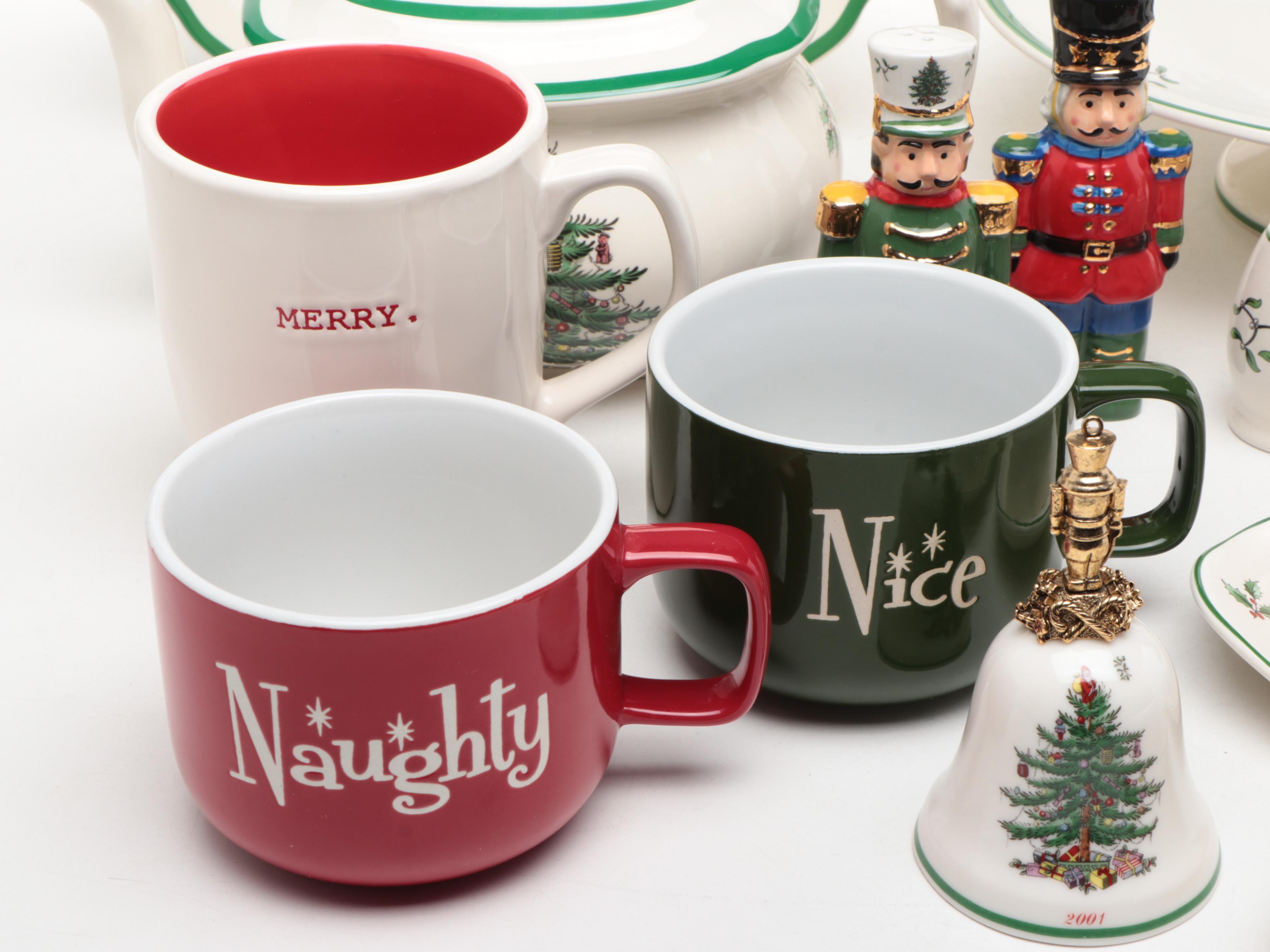 Spode "Christmas Tree" Porcelain and Other Seasonal Tableware