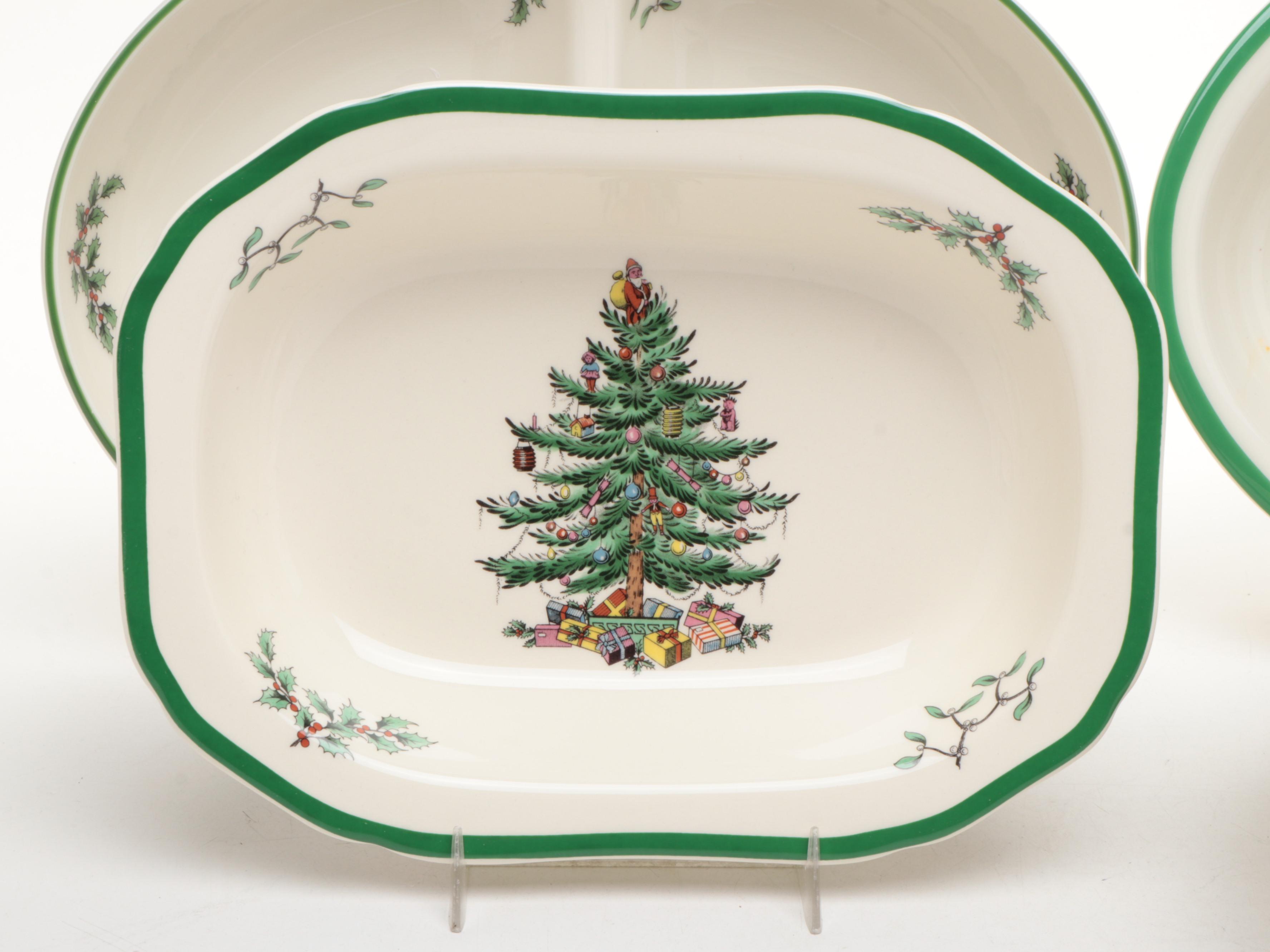 Spode "Christmas Tree" Porcelain and Other Seasonal Tableware