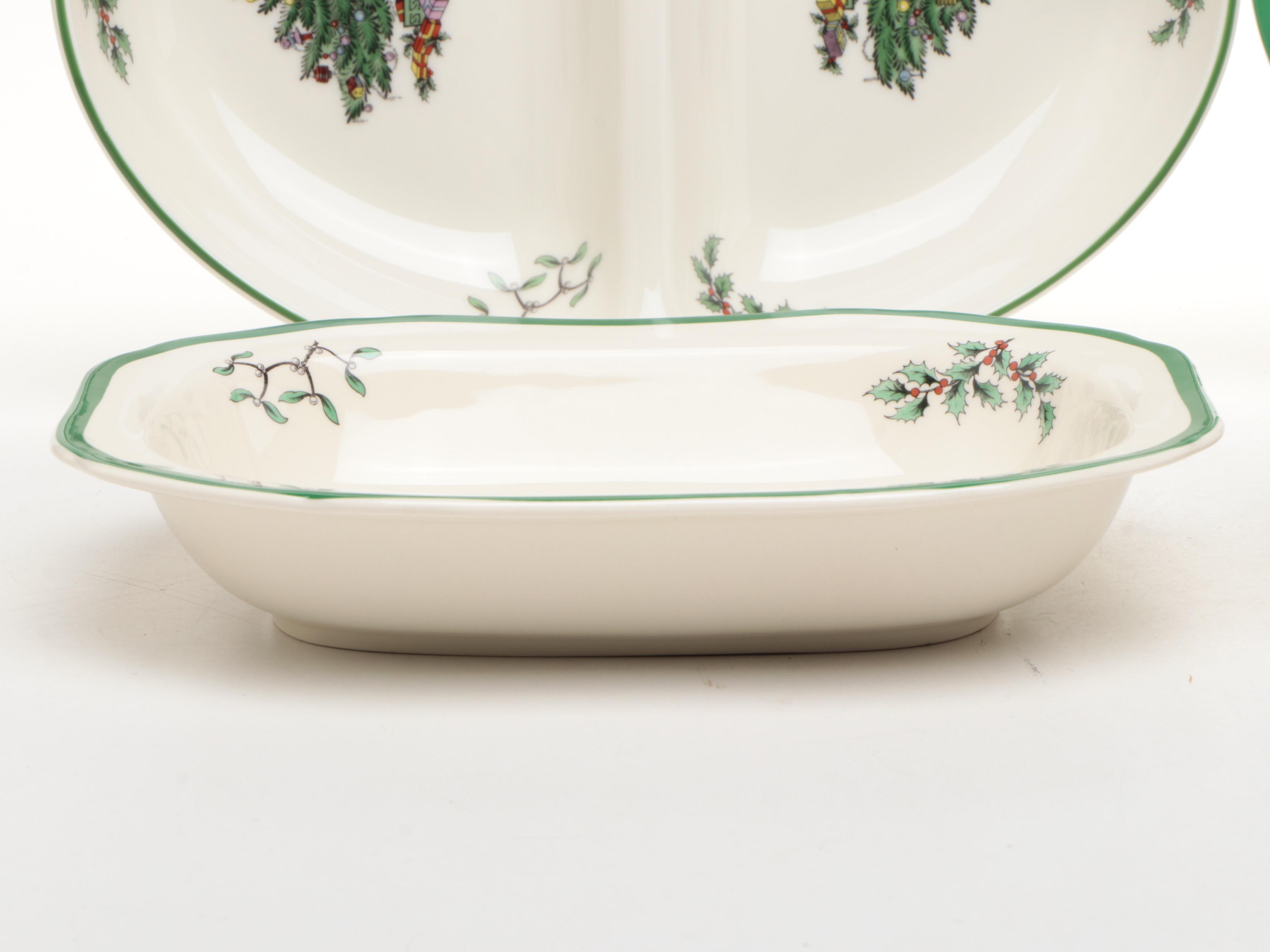 Spode "Christmas Tree" Porcelain and Other Seasonal Tableware