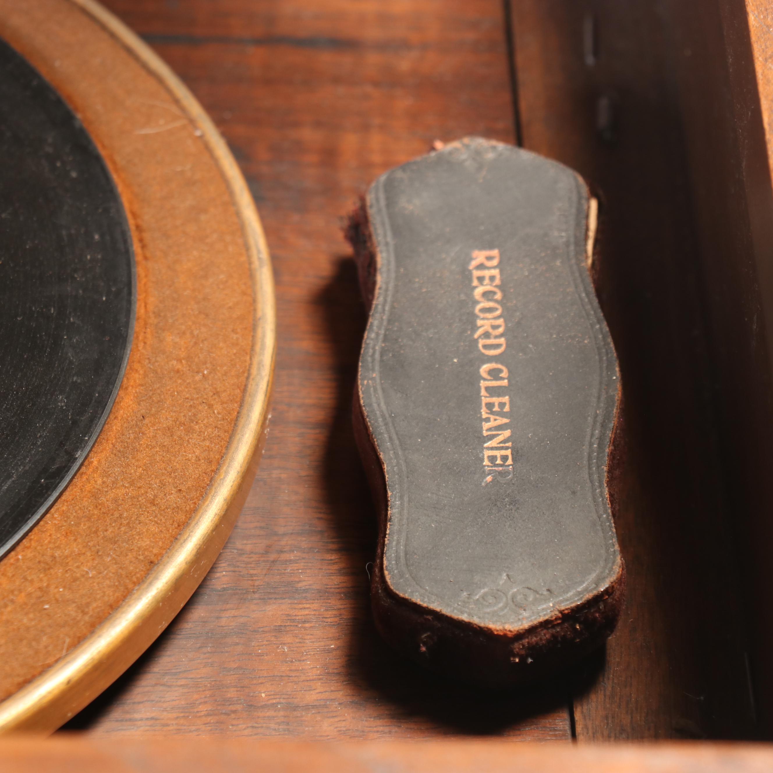 Victor-Victrola VE 8-30X Electric Walnut Credenza Phonograph & Records, 1927