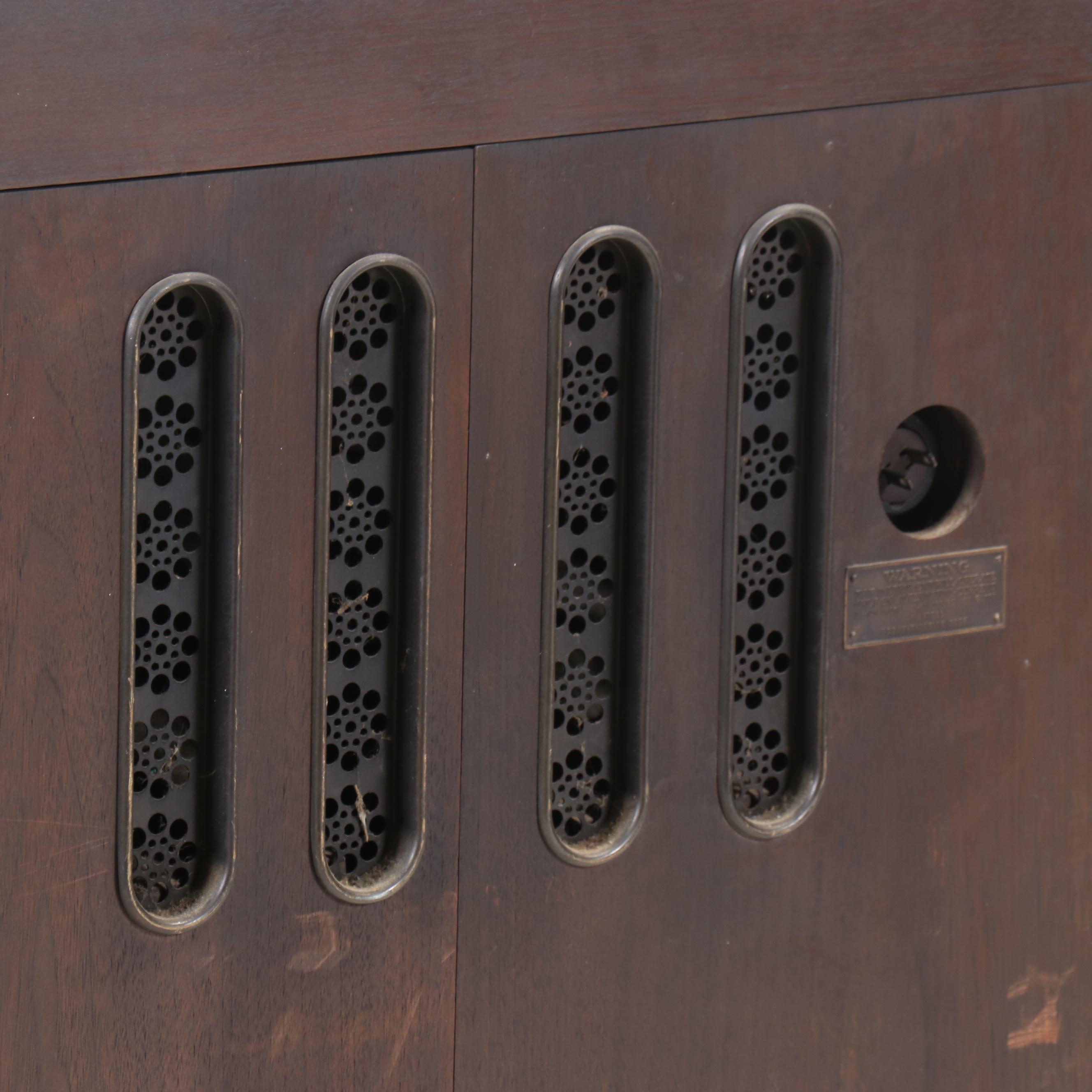 Victor-Victrola VE 8-30X Electric Walnut Credenza Phonograph & Records, 1927