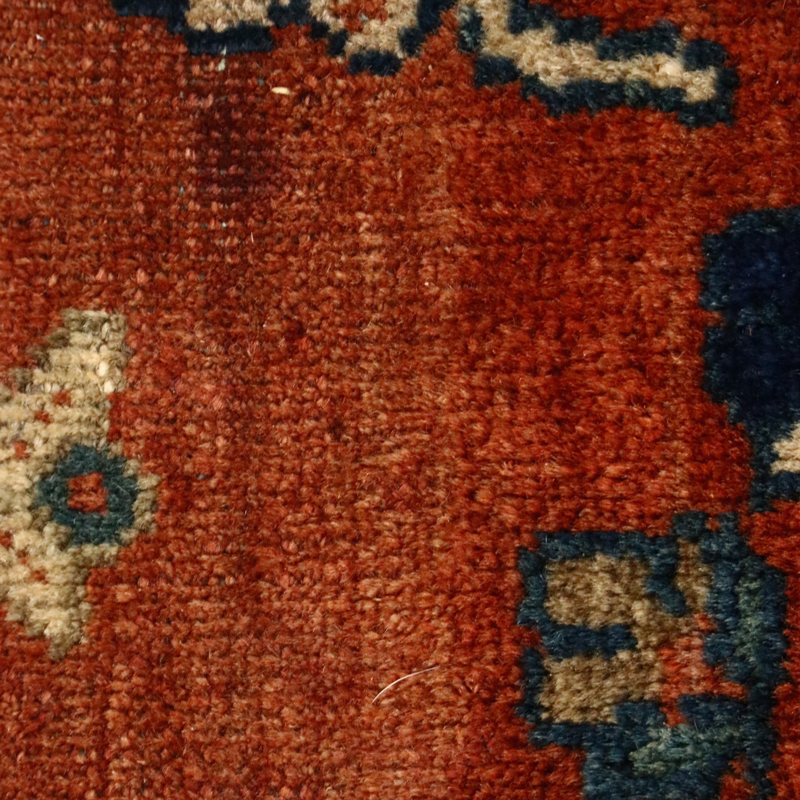 8'7 x 11'5 Hand-Knotted Persian Sarouk Area Rug, Antique